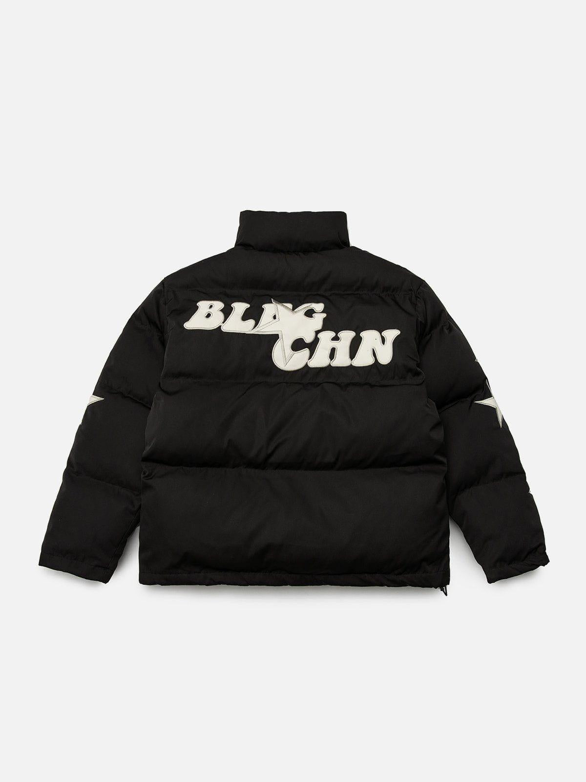 Concert Outfit Star Letter Embroidery Winter Coat