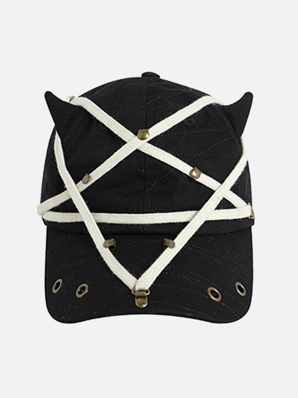 Concert Outfit Star Washed Denim Baseball Cap