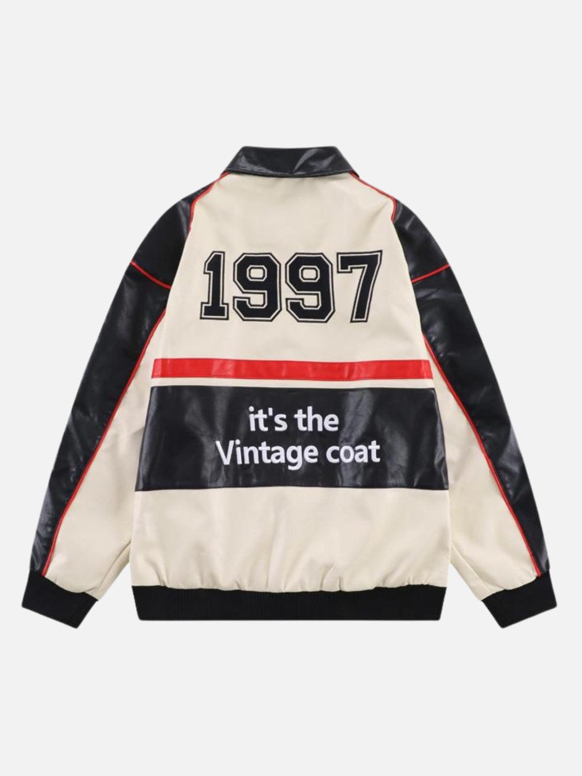 Concert Outfit Stitching Color Motorcycle Jacket