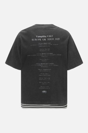 Concert Outfit Street Dark Punk Graphics T-Shirt