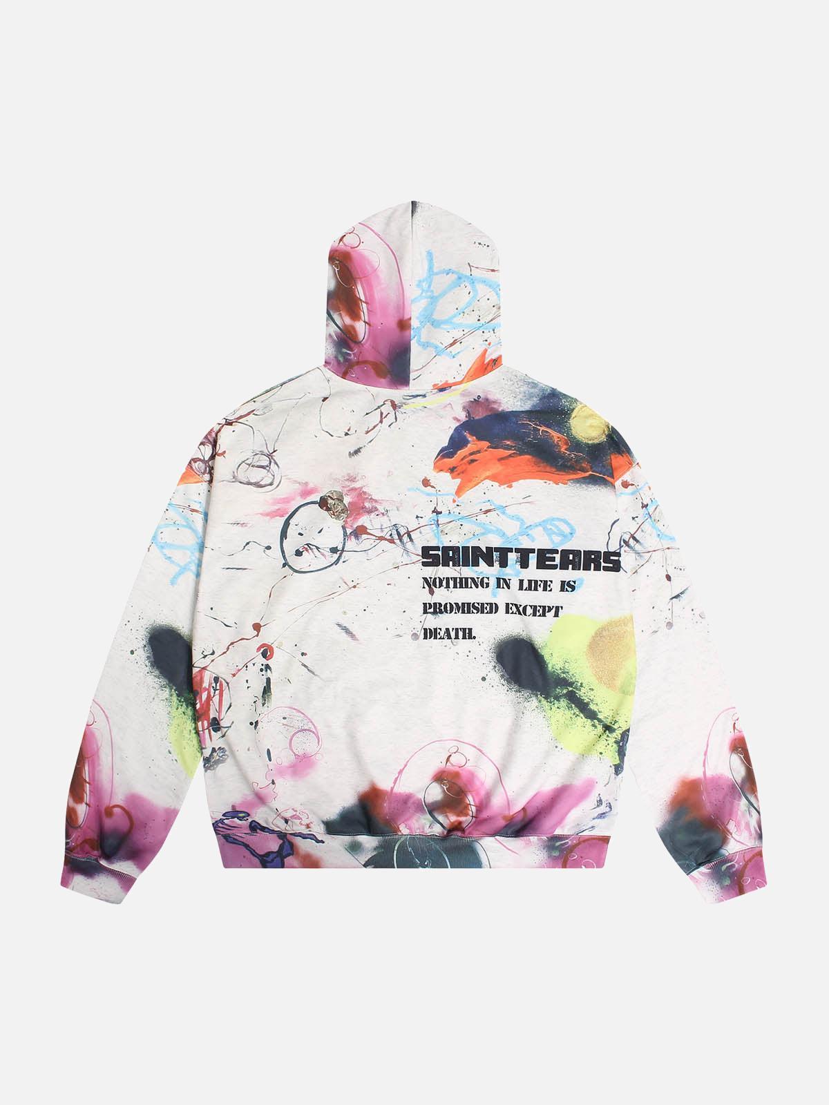 Concert Outfit Street Graffiti Hooded Sweatshirt