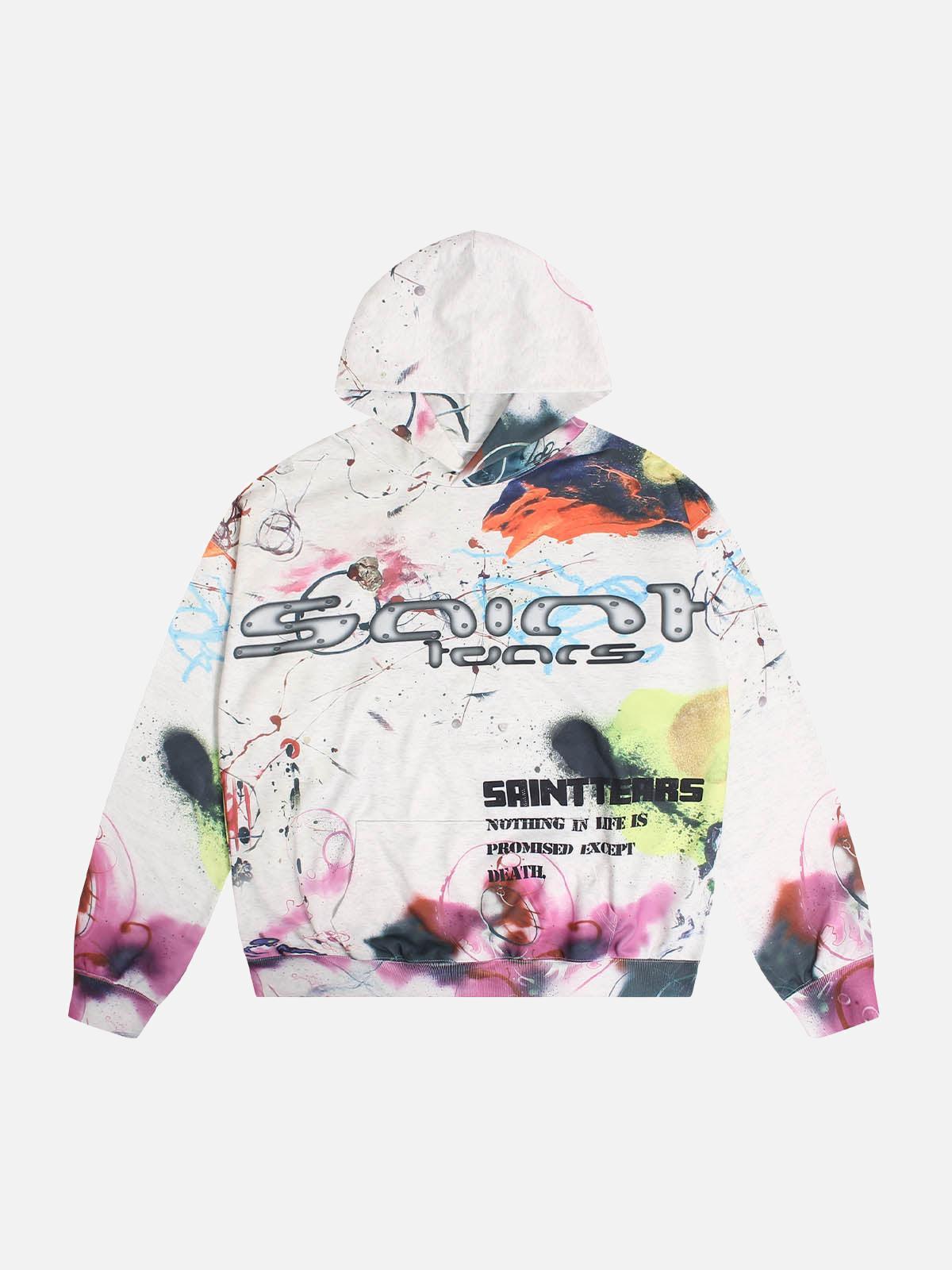 Concert Outfit Street Graffiti Hooded Sweatshirt