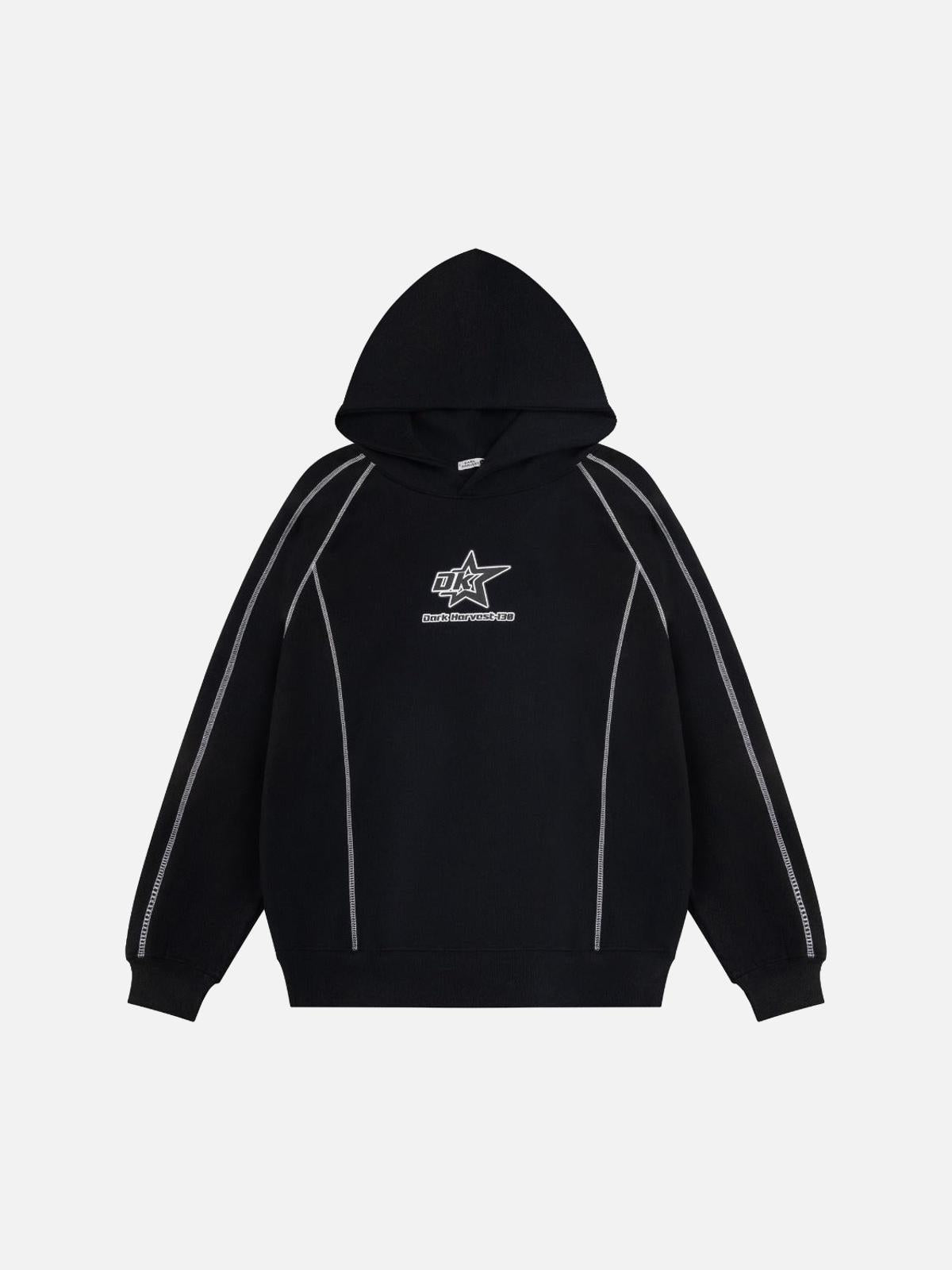 Concert Outfit Street Line Assemble Print Hoodie