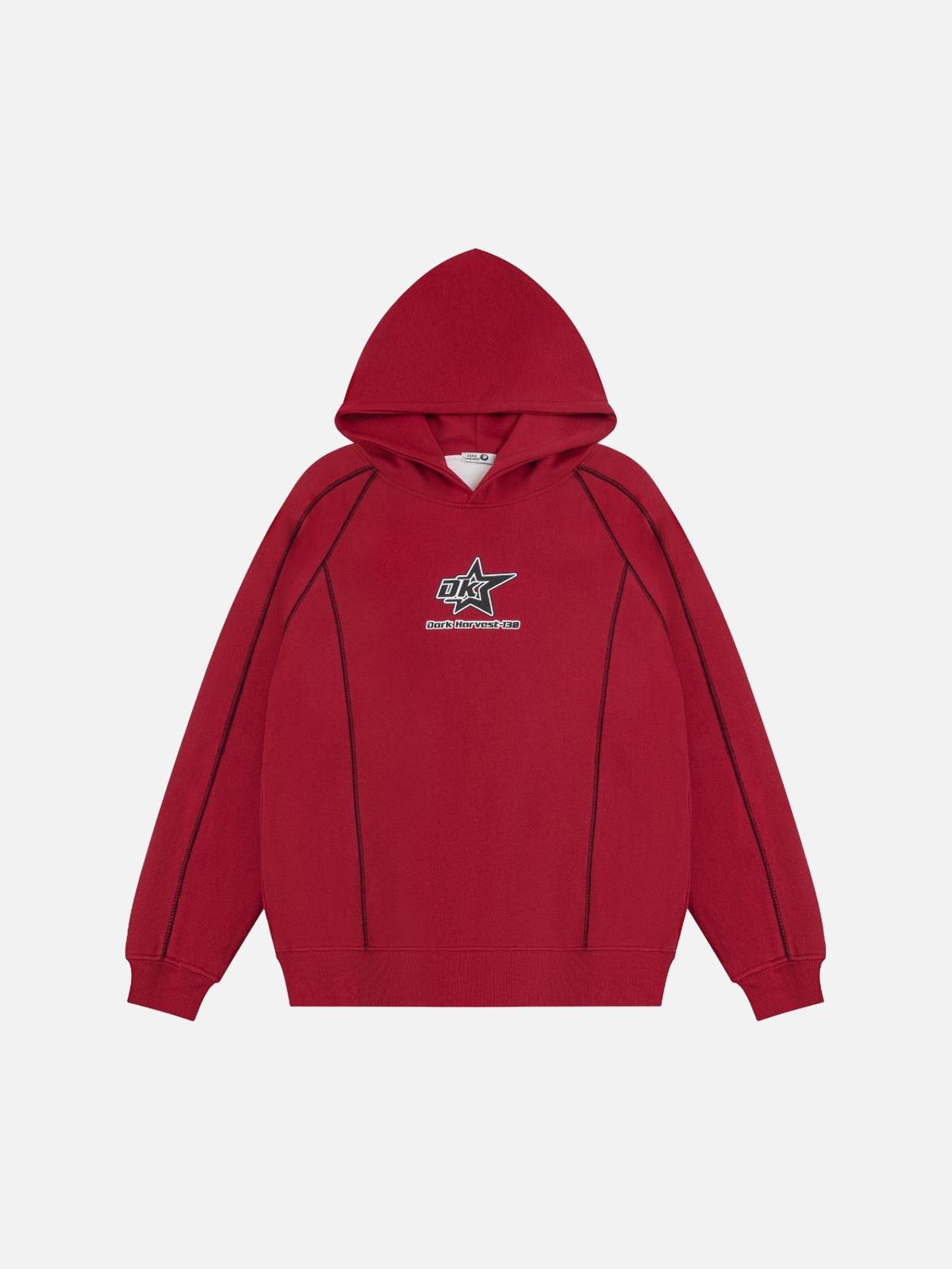 Concert Outfit Street Line Assemble Print Hoodie