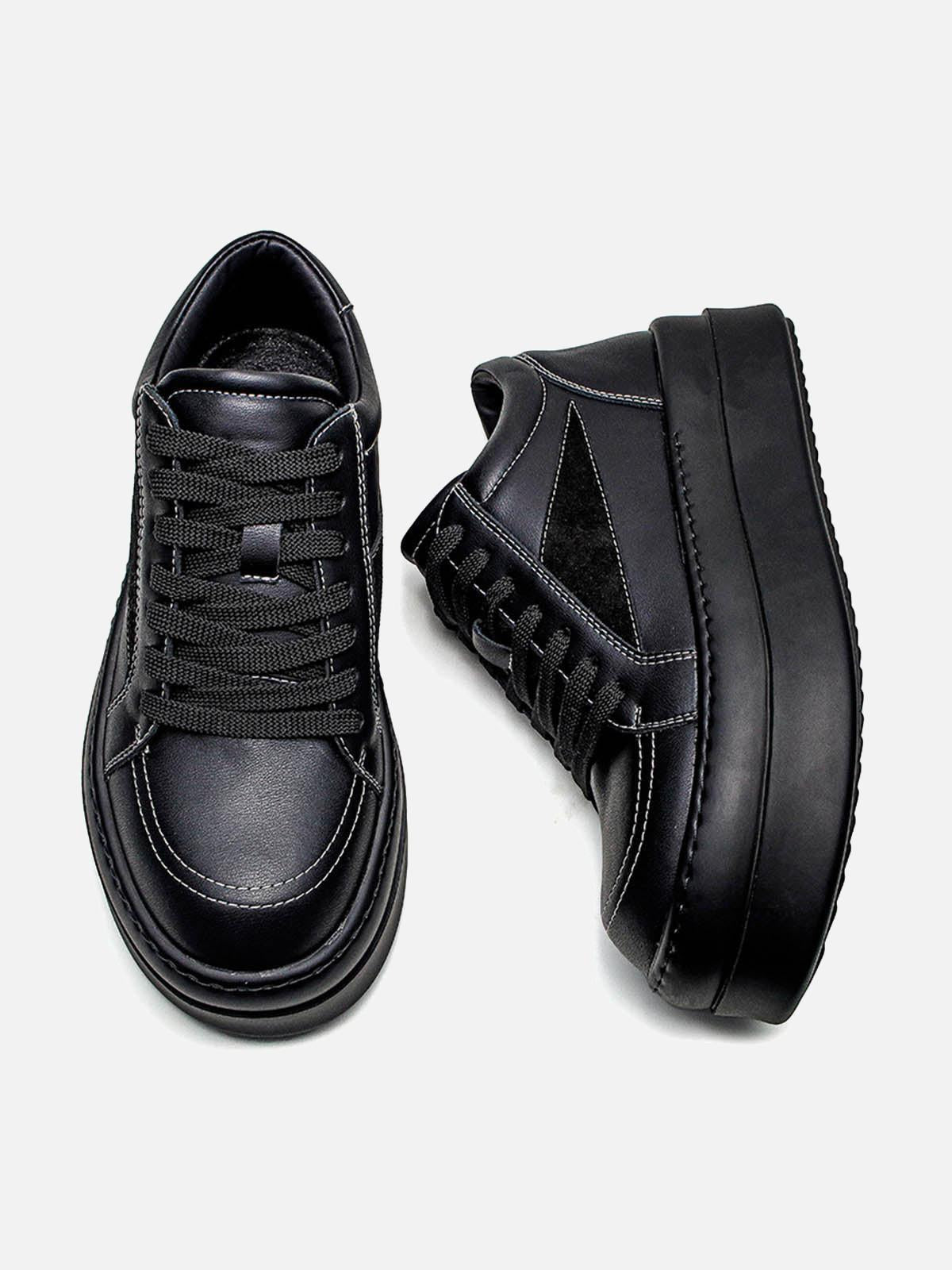 Concert Outfit Street PU Leather Sneakers