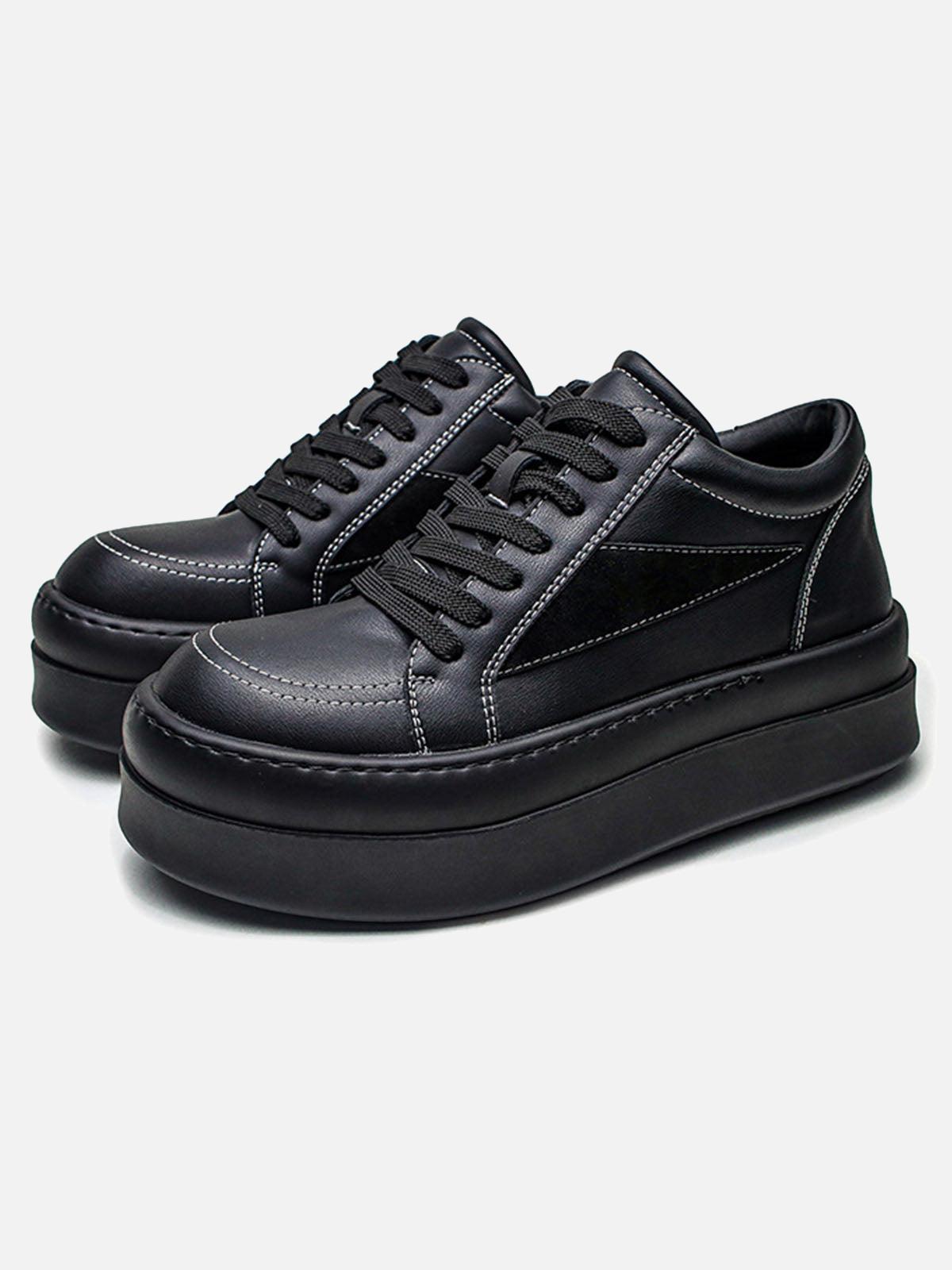 Concert Outfit Street PU Leather Sneakers