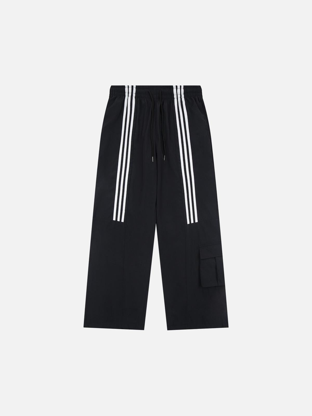 Concert Outfit Striped Draped Sweatpants