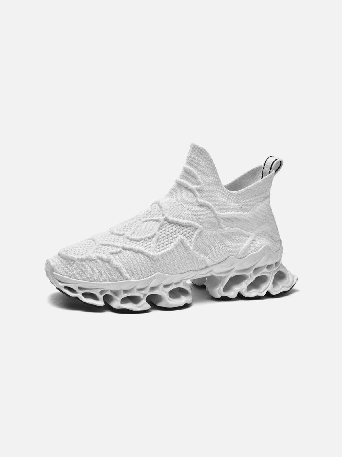 Concert Outfit Striped Mesh Sneakers