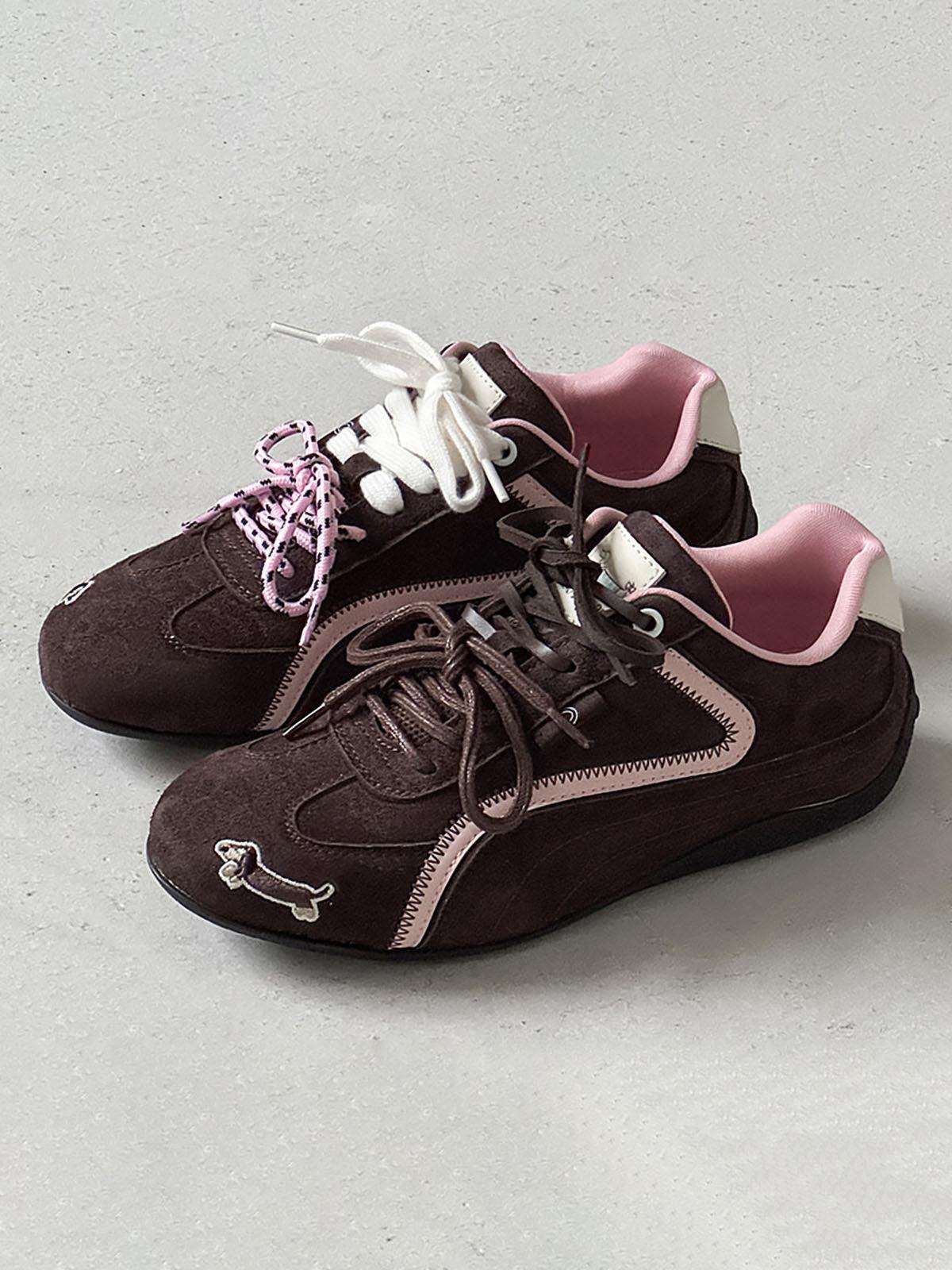 Concert Outfit Suede Lace-Up Sneakers
