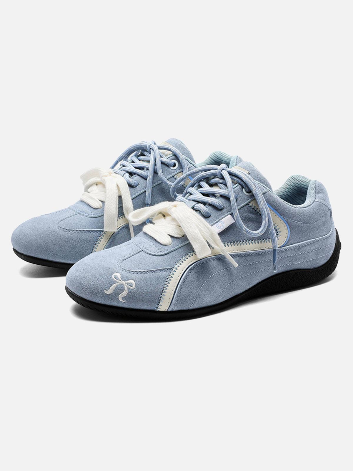 Concert Outfit Suede Lace-Up Sneakers