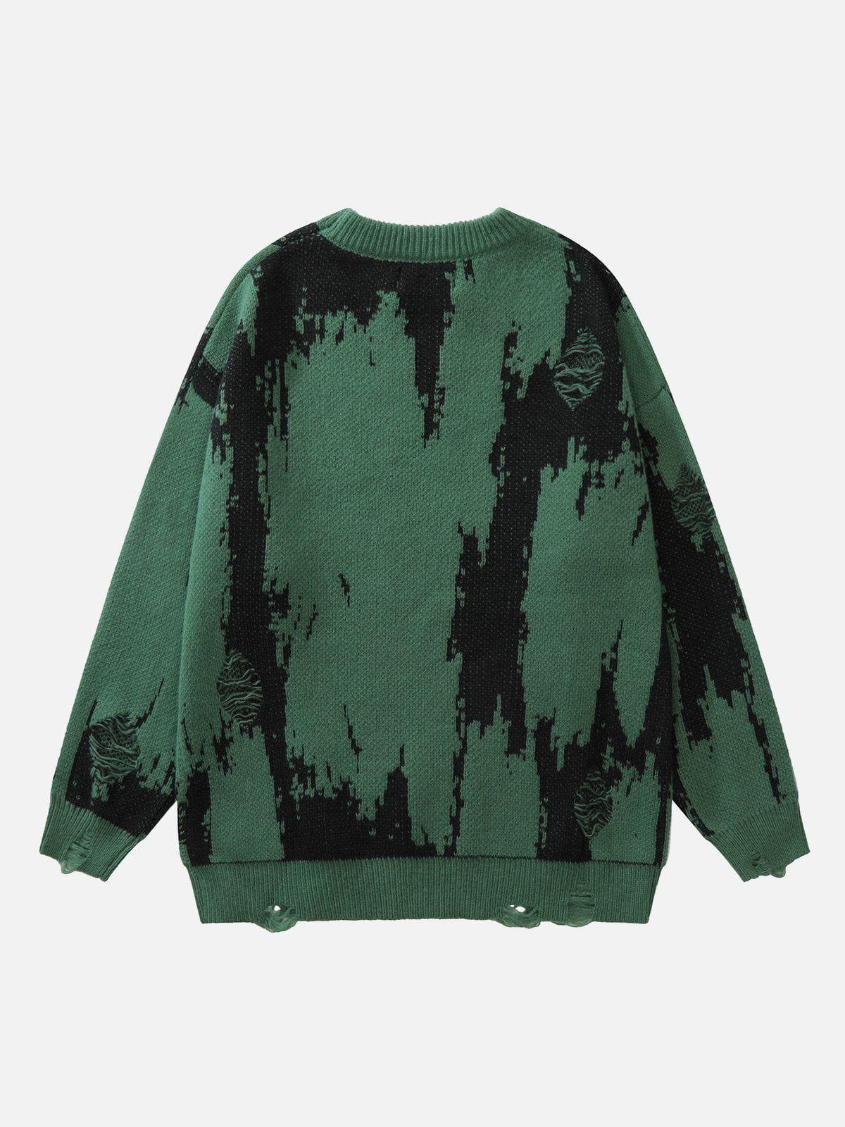 Concert Outfit Tie Dye Letter Print Sweater