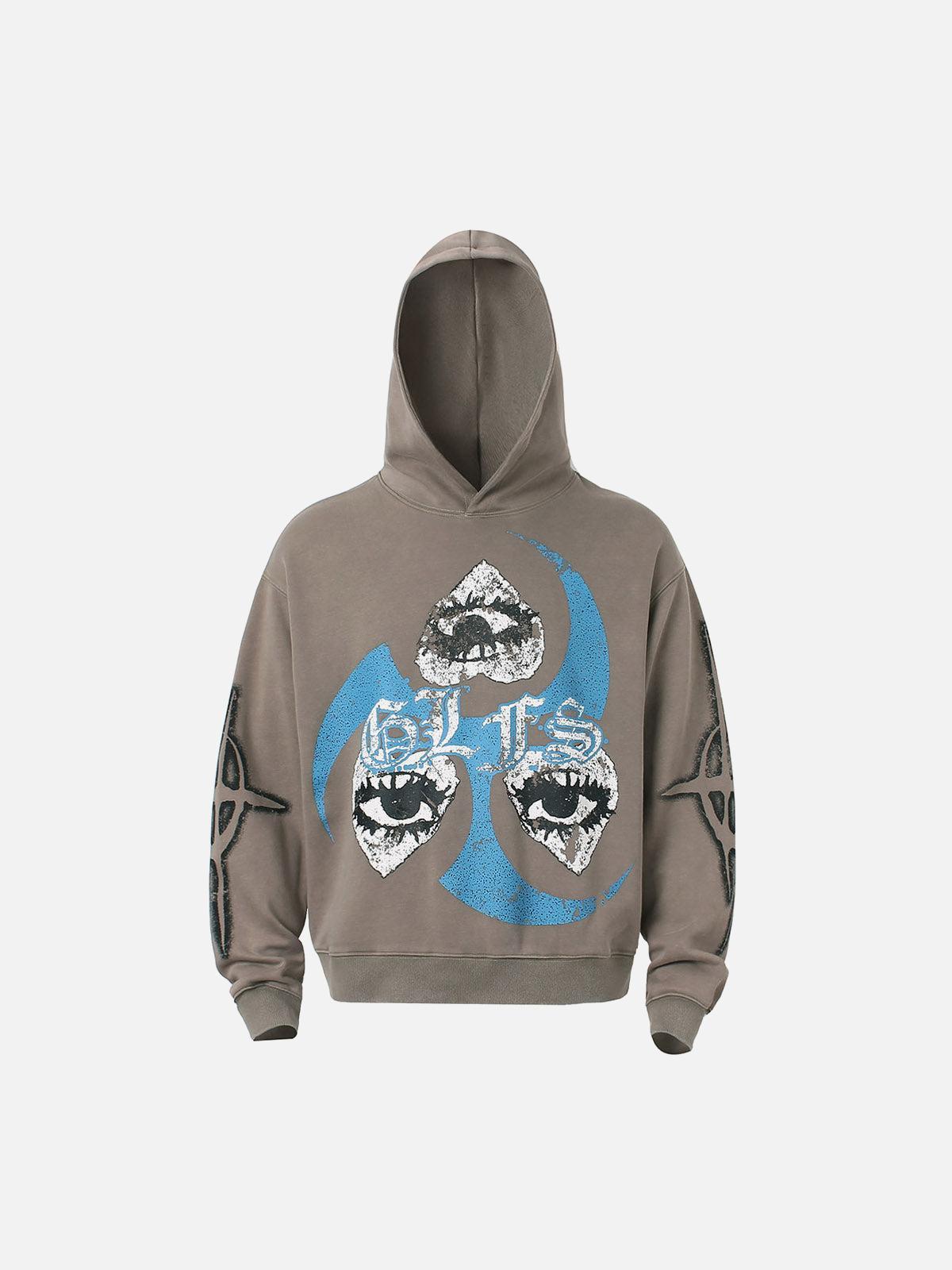 Concert Outfit Triple Eye Graphic Hoodie