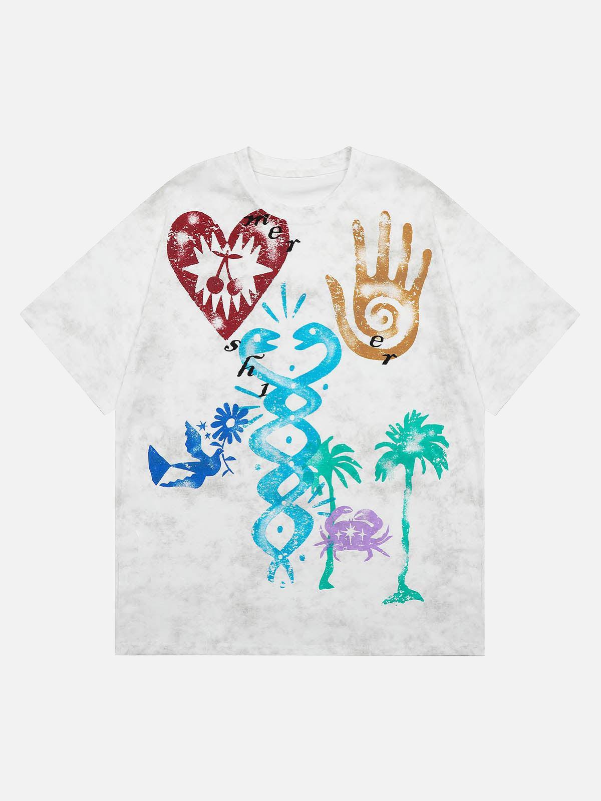 Concert Outfit Vibrant Graphic Print T-Shirt