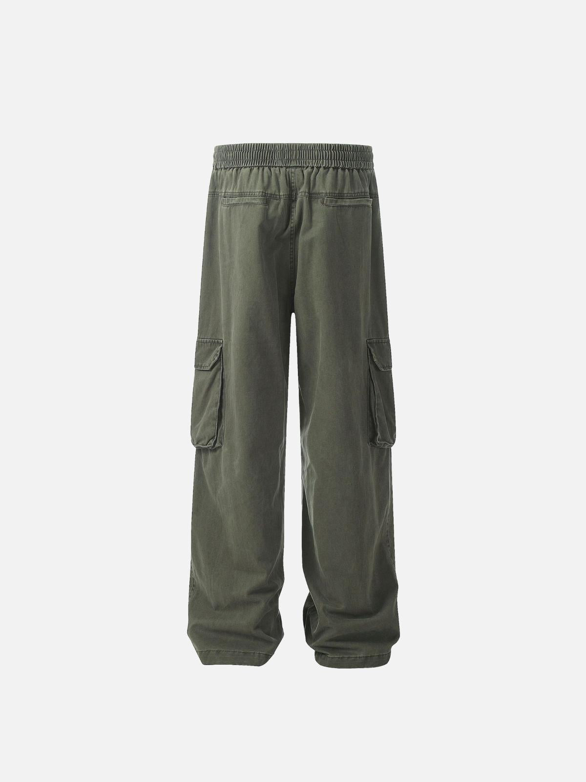 Concert Outfit Vinatge Washed Multi-Pocket Work Cargo Pants