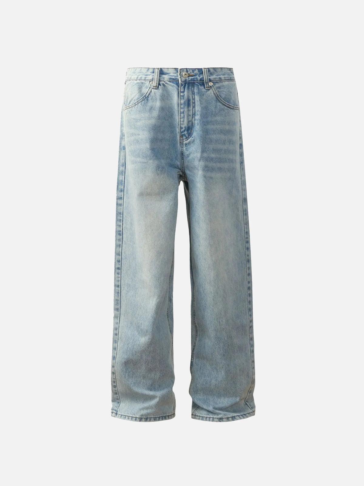 Concert Outfit Vintage Classic Washed Light Blue Jeans