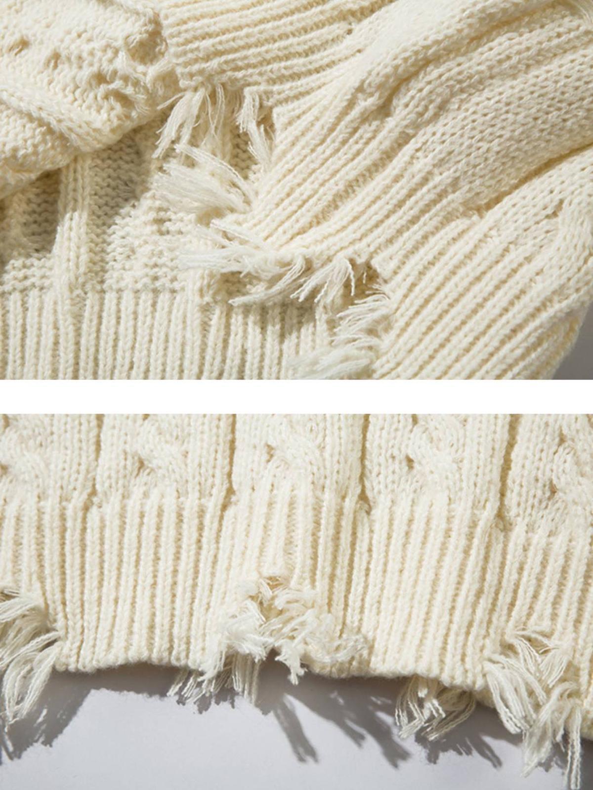 Concert Outfit Vintage Curled dough twists Damage Flow Sweater Concert Outfit Vintage Curled dough twists Damage Flow Sweater