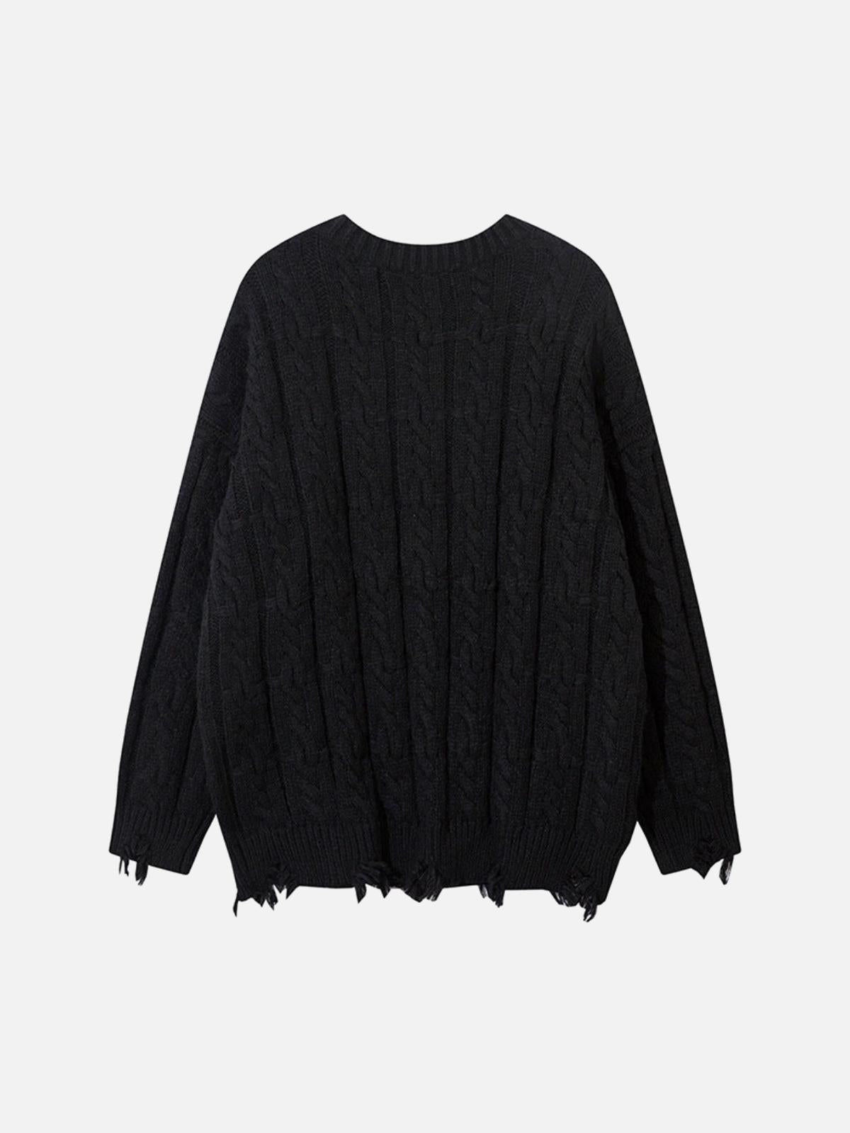 Concert Outfit Vintage Curled dough twists Damage Flow Sweater