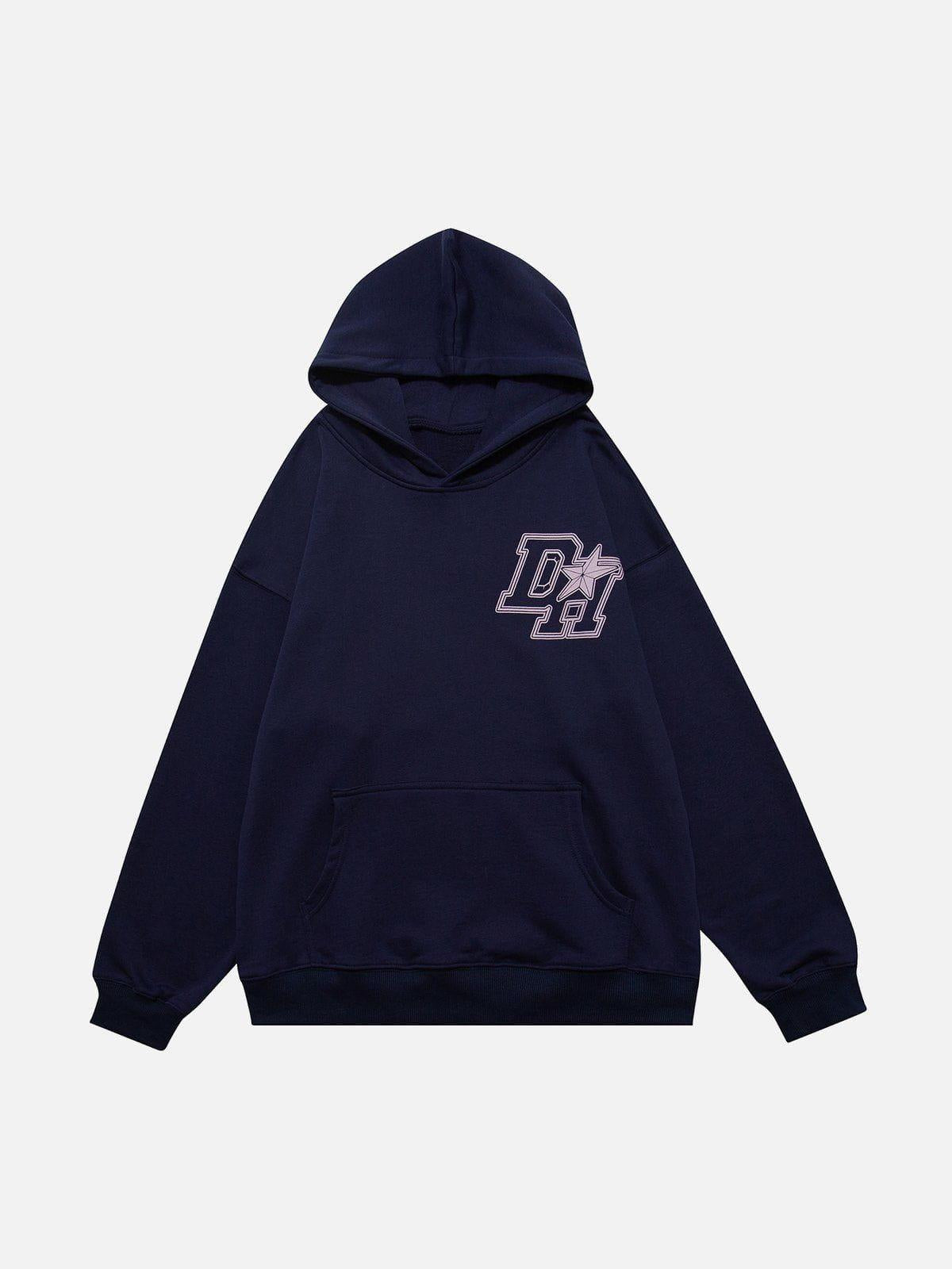 Concert Outfit Vintage 'DH' Print Hoodie