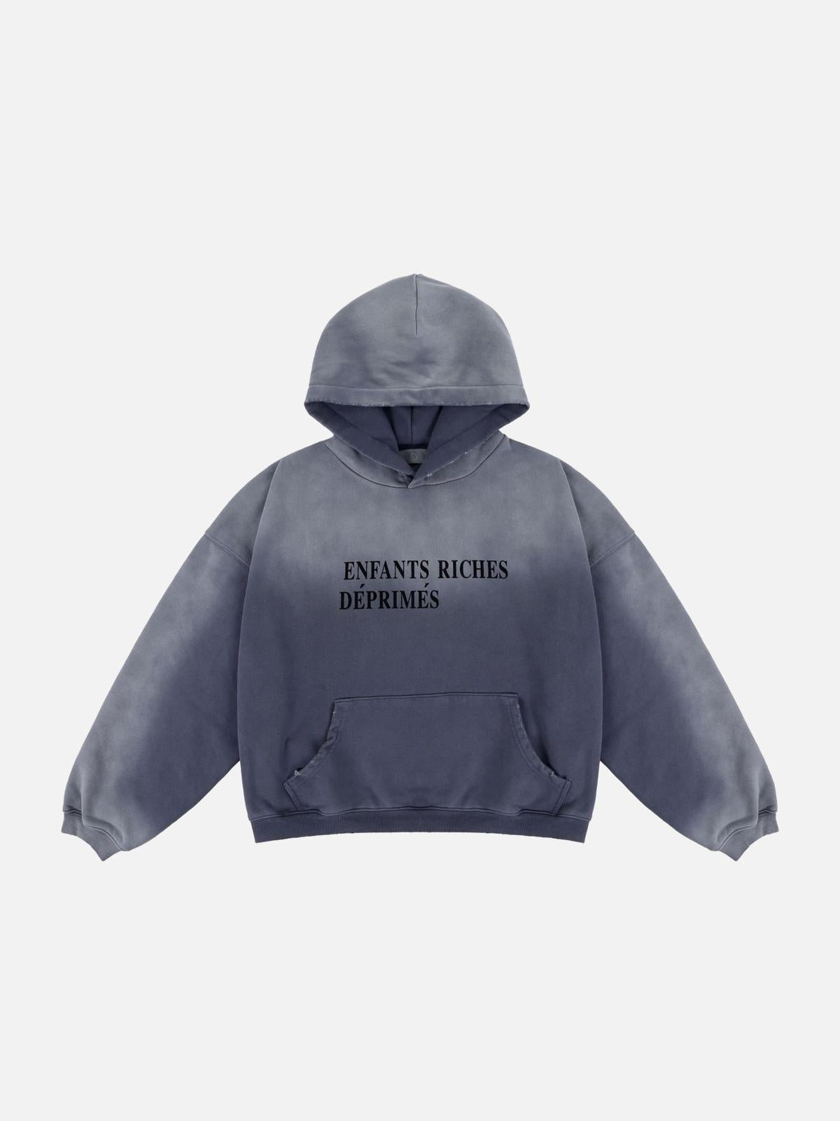 Concert Outfit Vintage Distressed Gradient Sweatshirt