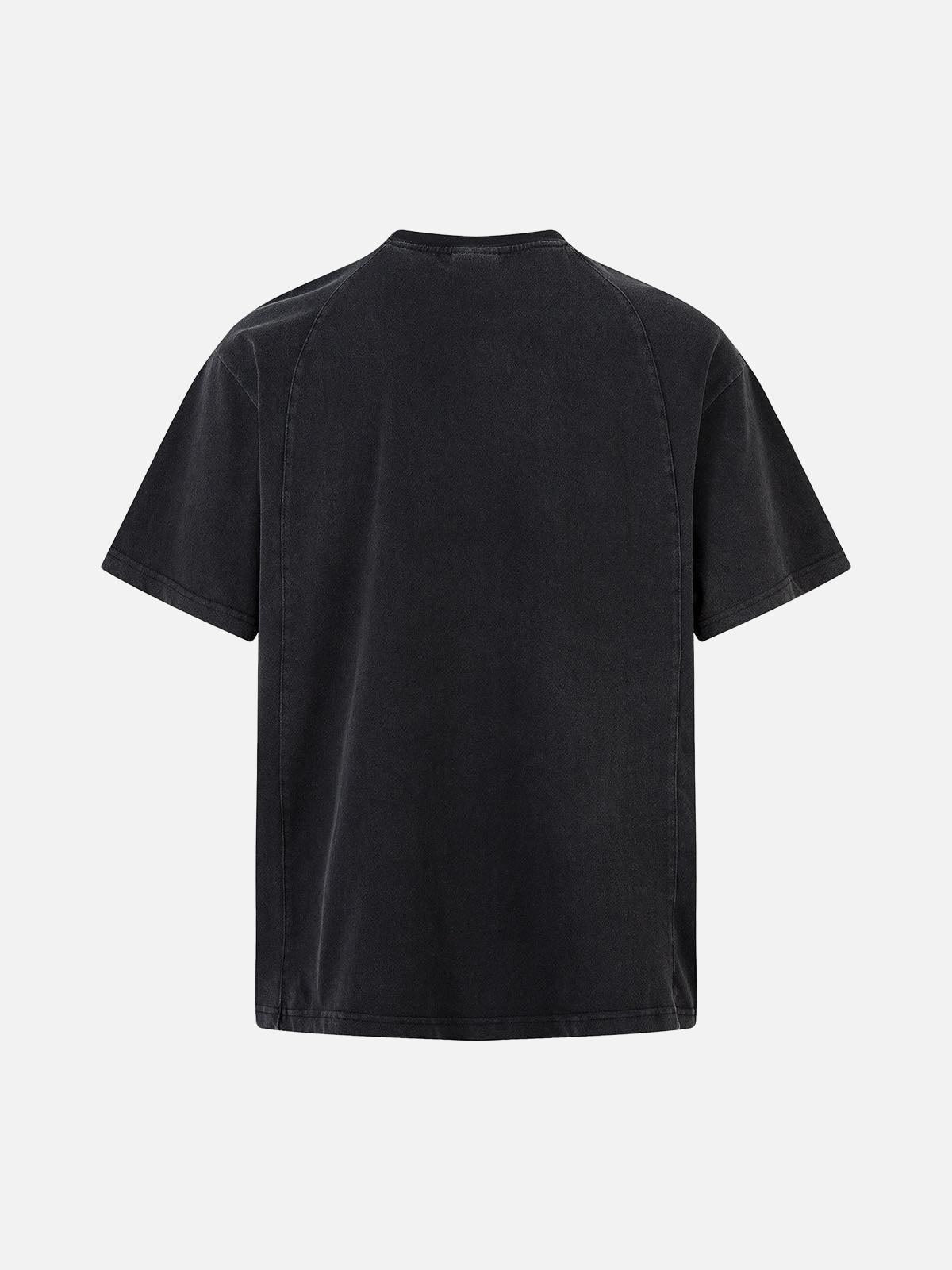 Concert Outfit Vintage Distressed Letter Print T-Shirt