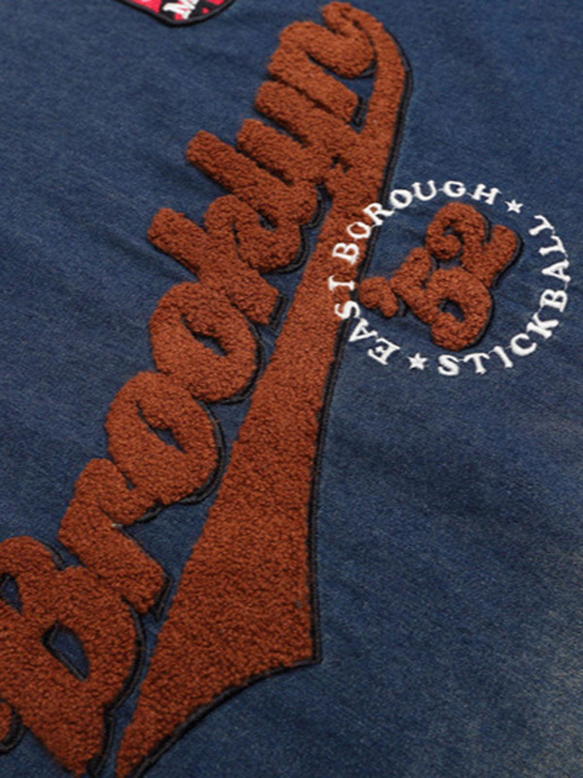 Concert Outfit Vintage Distressed Washed Gradient Denim T-Shirt Concert Outfit Vintage Distressed Washed Gradient Denim T-Shirt