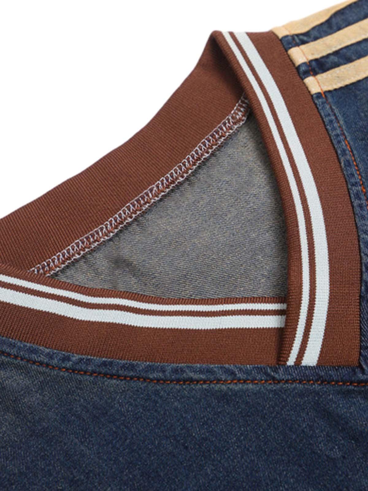 Concert Outfit Vintage Distressed Washed Gradient Denim T-Shirt Concert Outfit Vintage Distressed Washed Gradient Denim T-Shirt