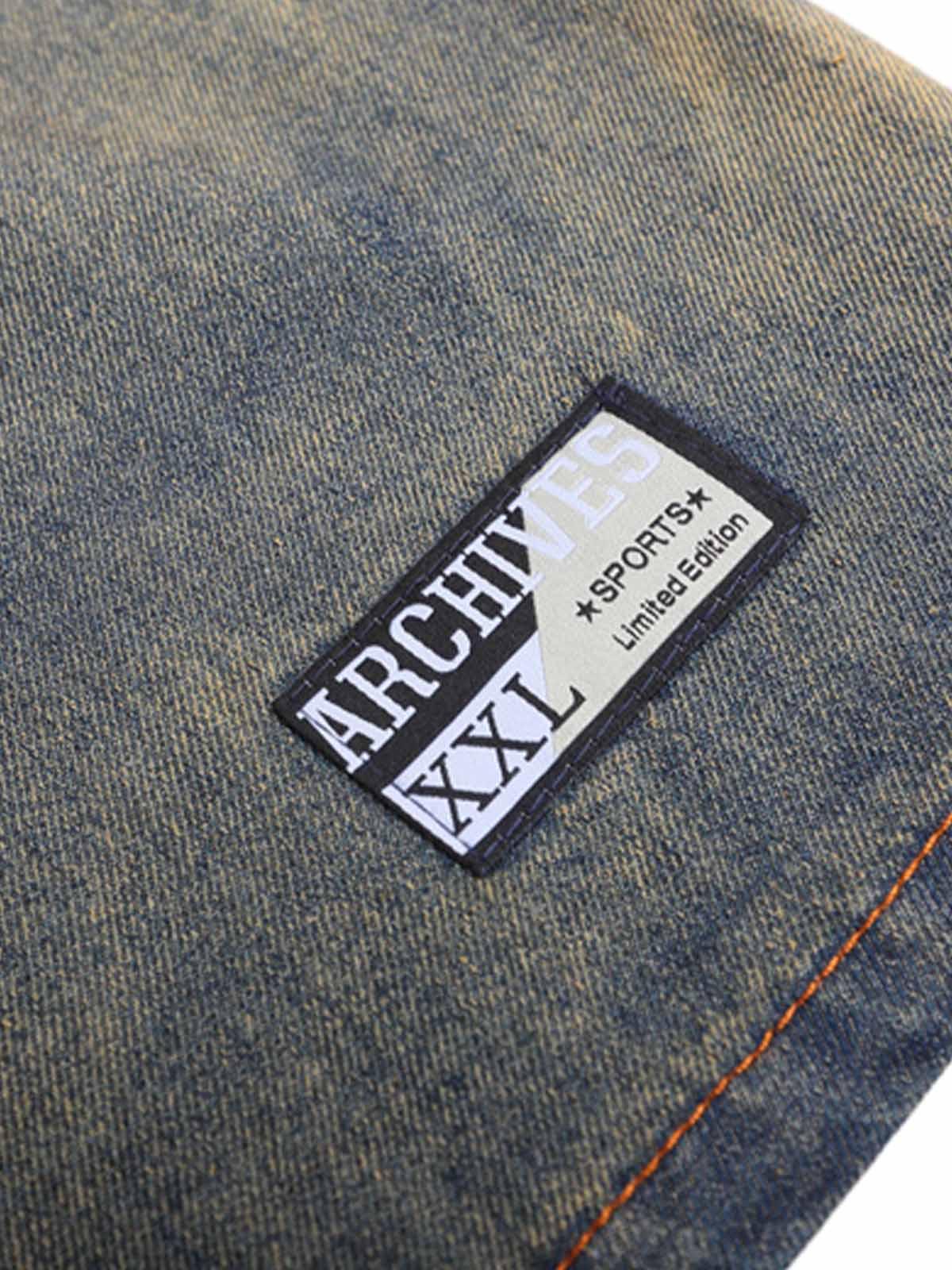 Concert Outfit Vintage Distressed Washed Gradient Denim T-Shirt Concert Outfit Vintage Distressed Washed Gradient Denim T-Shirt