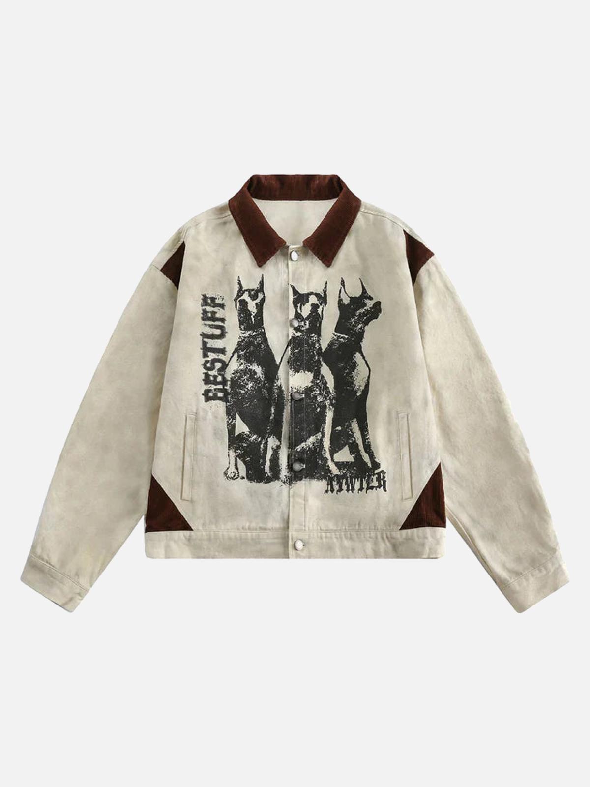Concert Outfit Vintage Doberman Graphic Jacket