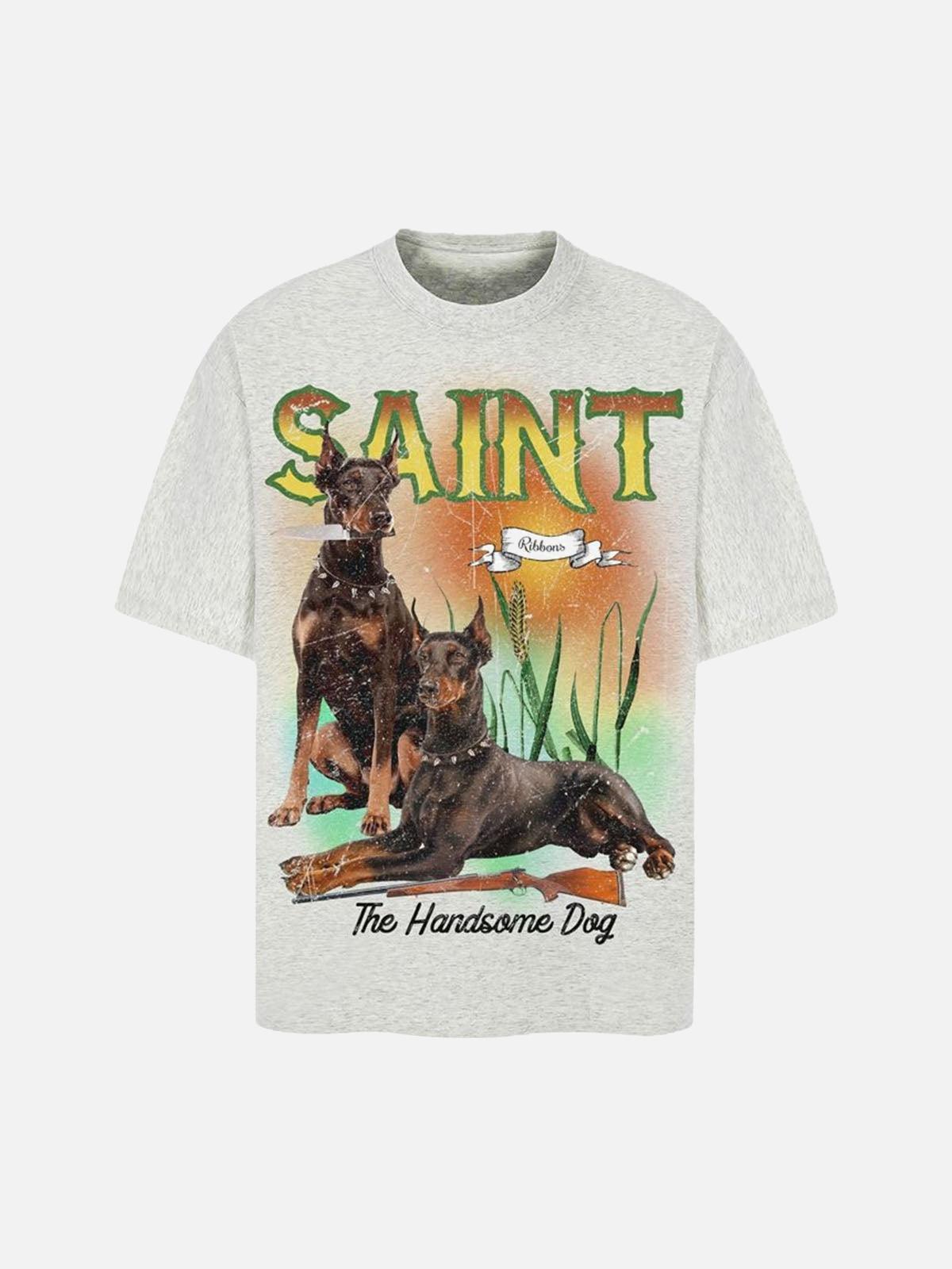 Concert Outfit Vintage Doberman Print T-Shirt