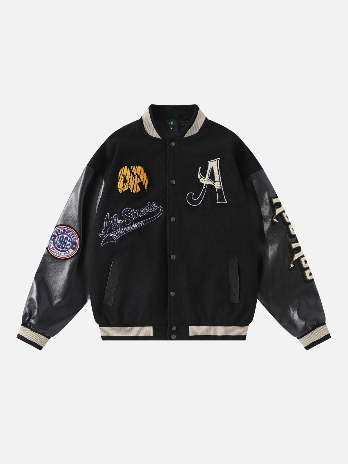 Concert Outfit Vintage Embroidered Baseball Jacket