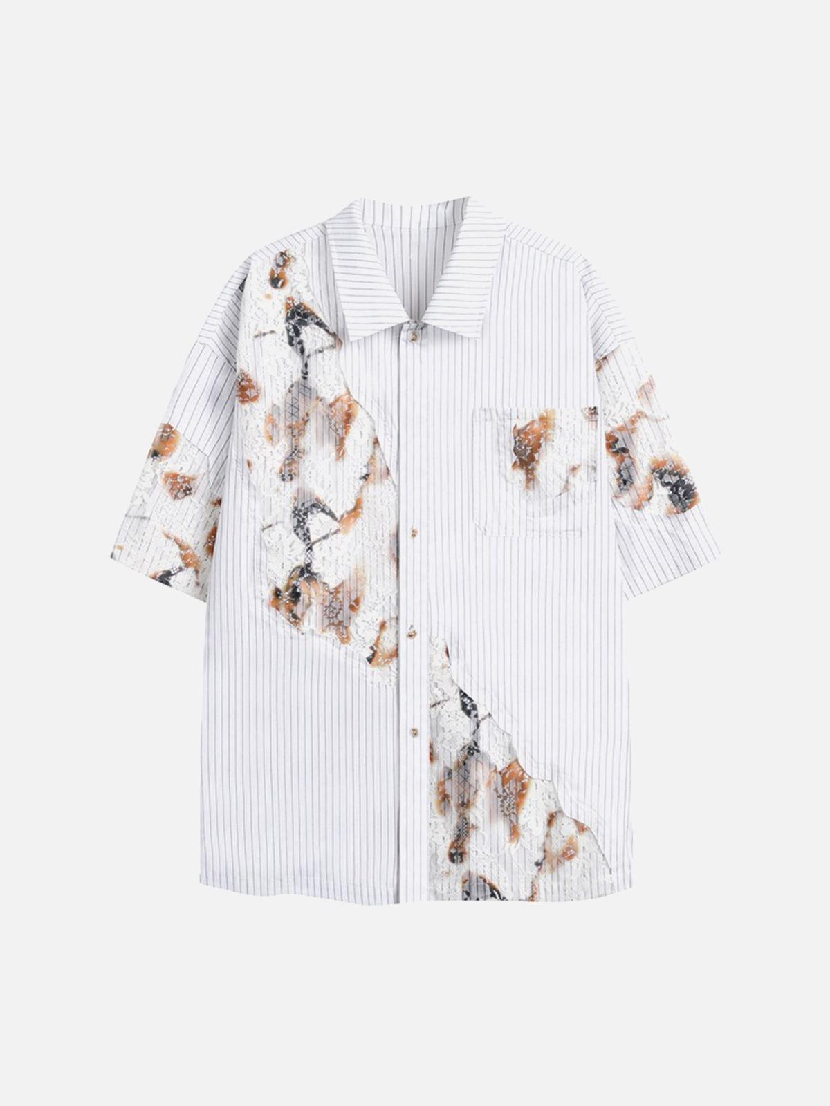 Concert Outfit Vintage Embroidered Floral Denim Shirt