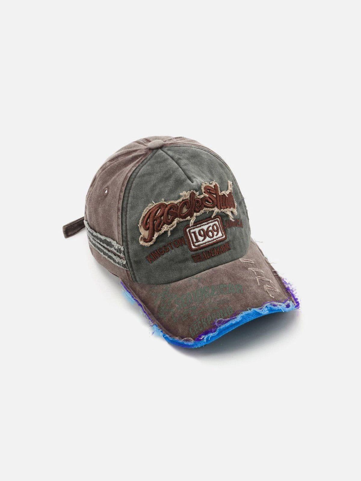 Concert Outfit Vintage Embroidered Hole Baseball Cap