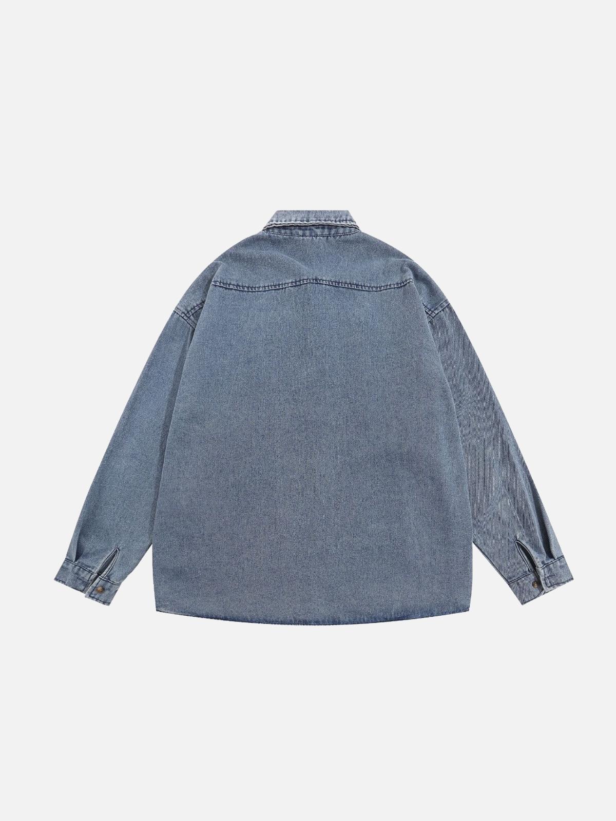 Concert Outfit Vintage Embroidery Cowboy Shirt