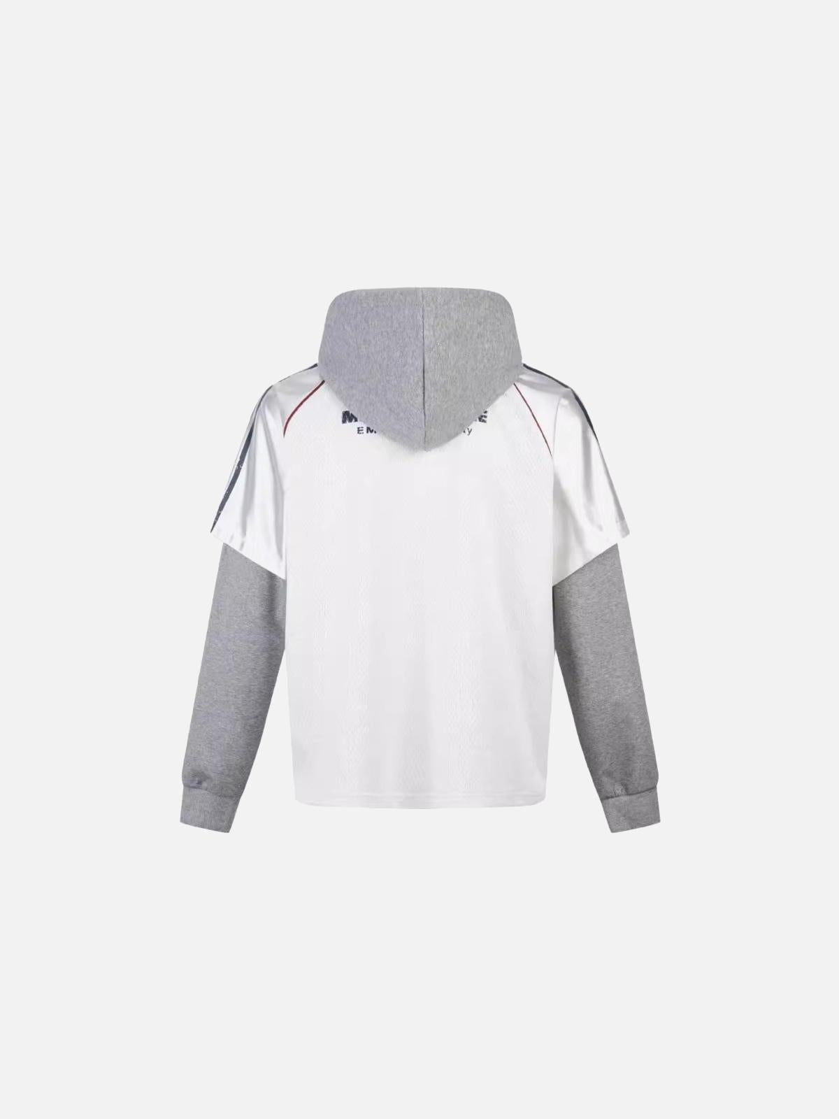 Concert Outfit Vintage Fake Two-Piece Set Leisure Hoodie