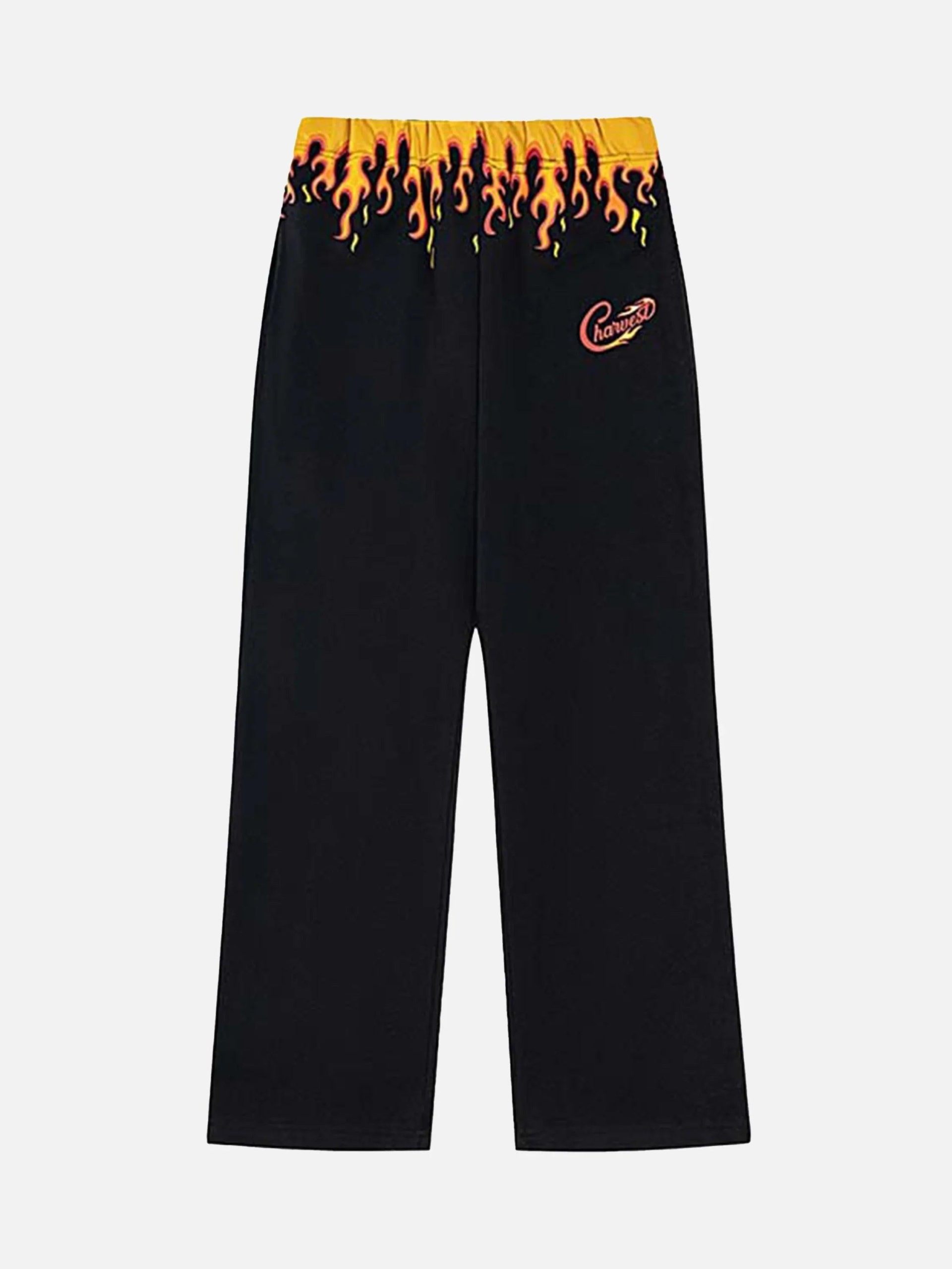 Concert Outfit Vintage Flame Print Sweatpants