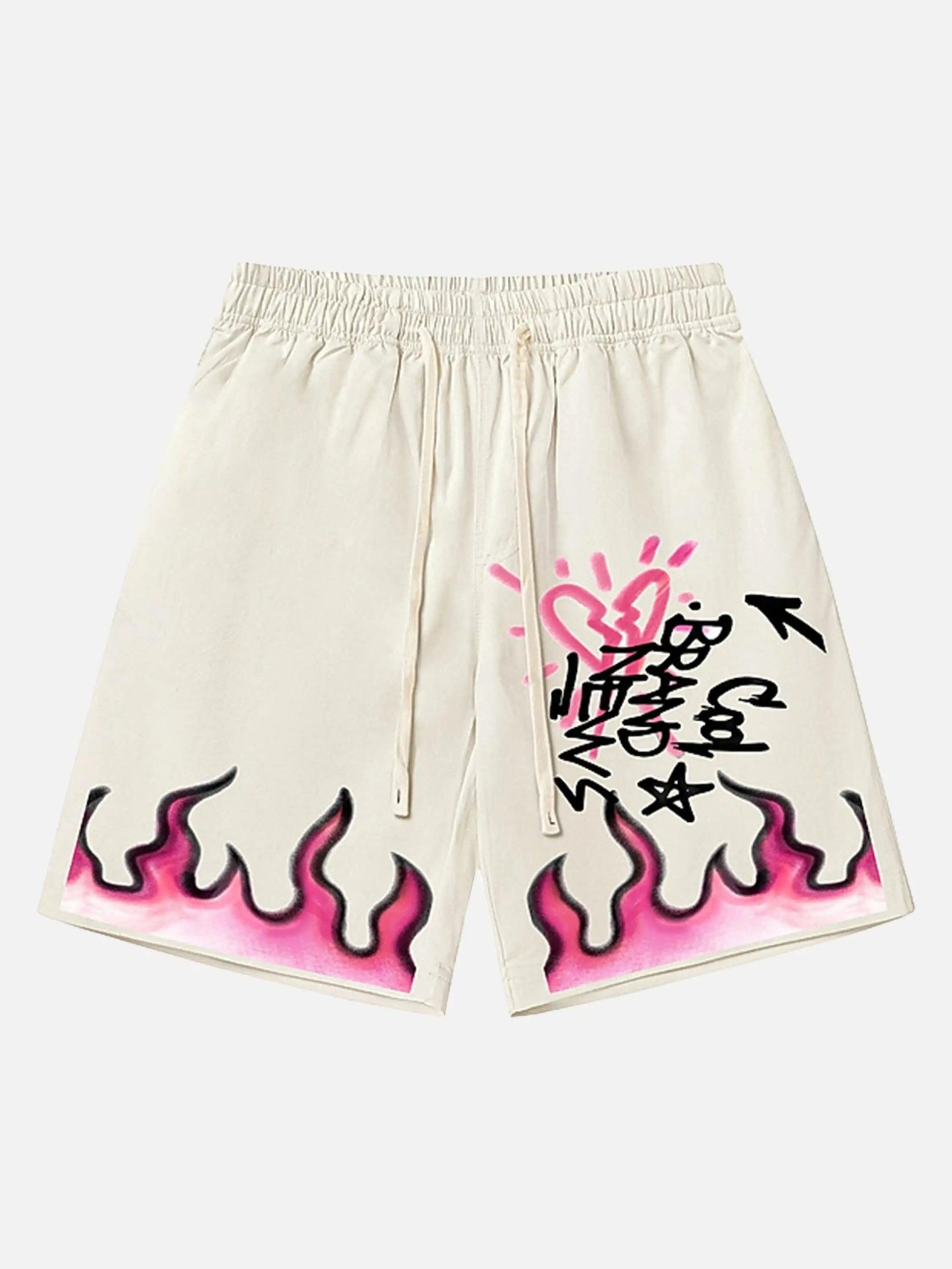 Concert Outfit Vintage Flame Shorts