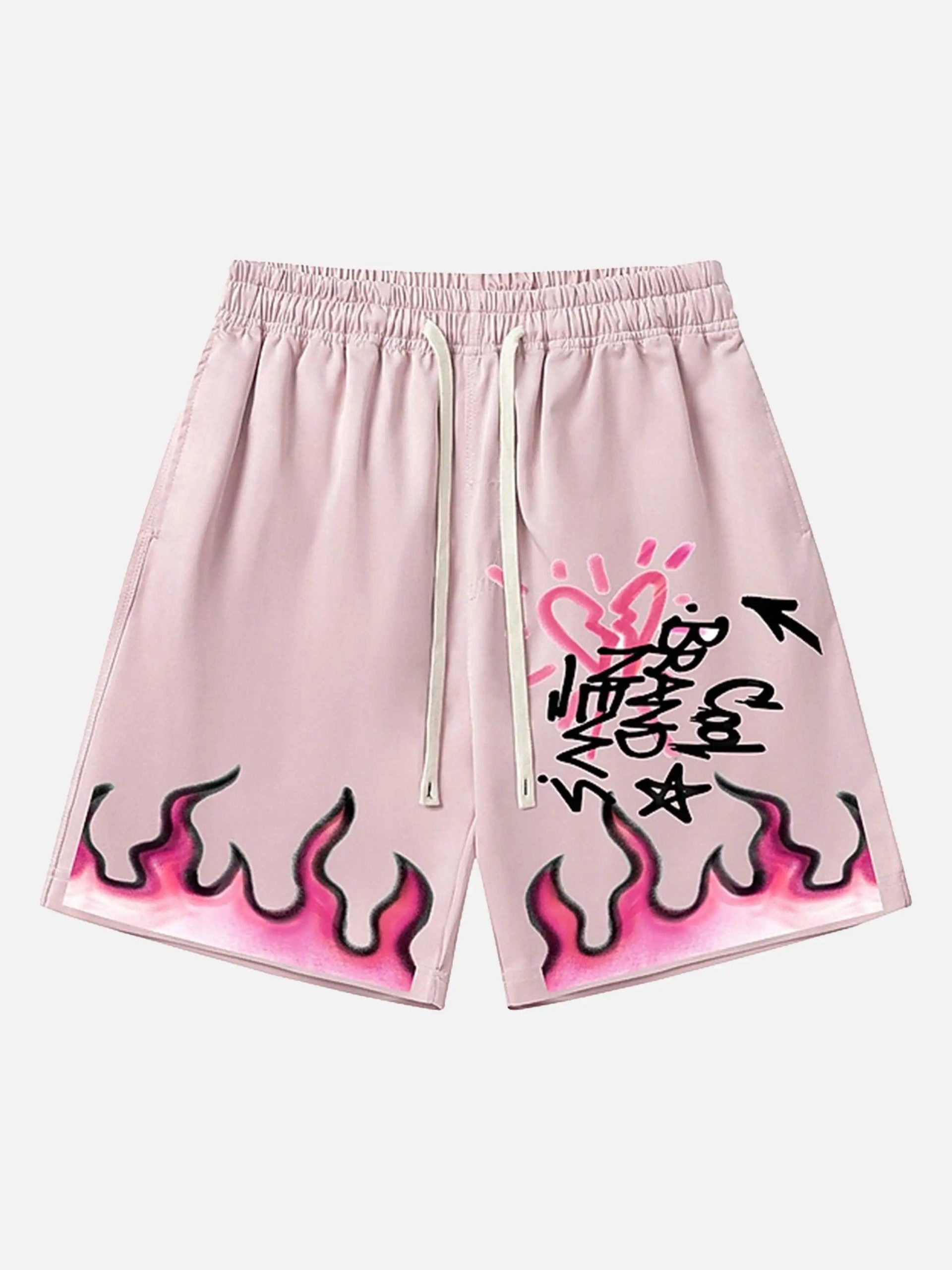 Concert Outfit Vintage Flame Shorts