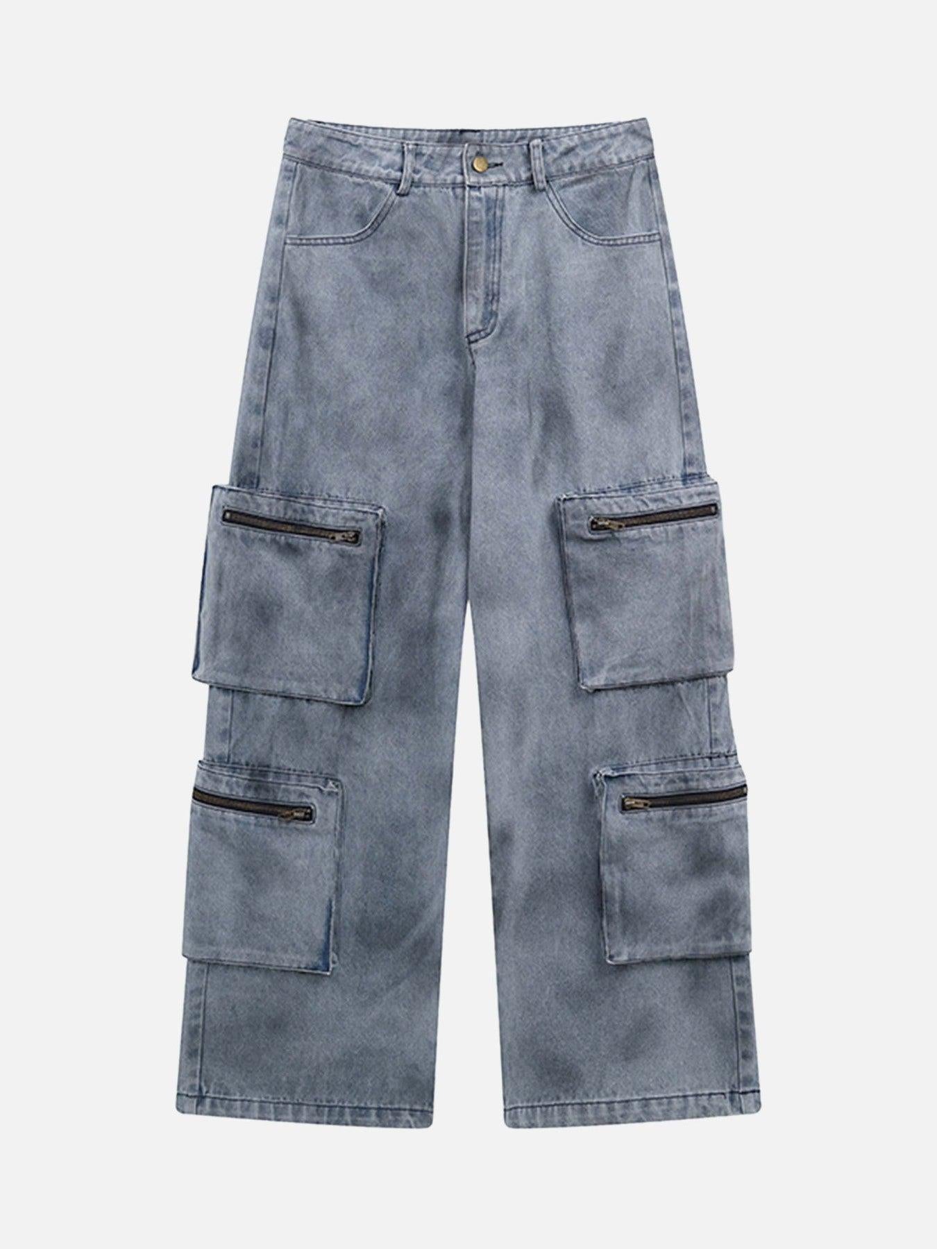 Concert Outfit Vintage Jet Multi-Pocket Workwear Jeans