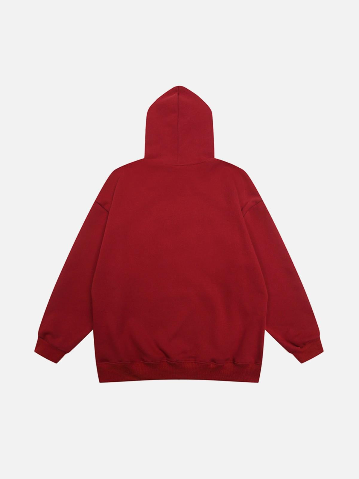 Concert Outfit Vintage Letters Towel Embroidery Hoodie