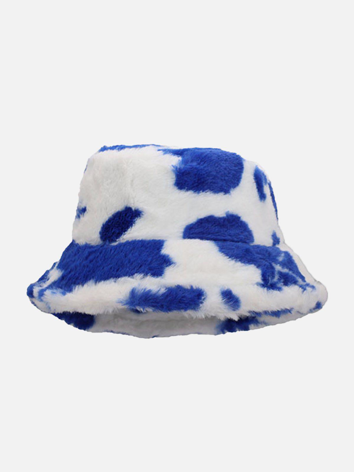 Concert Outfit Vintage Milk Cow Pattern Hat