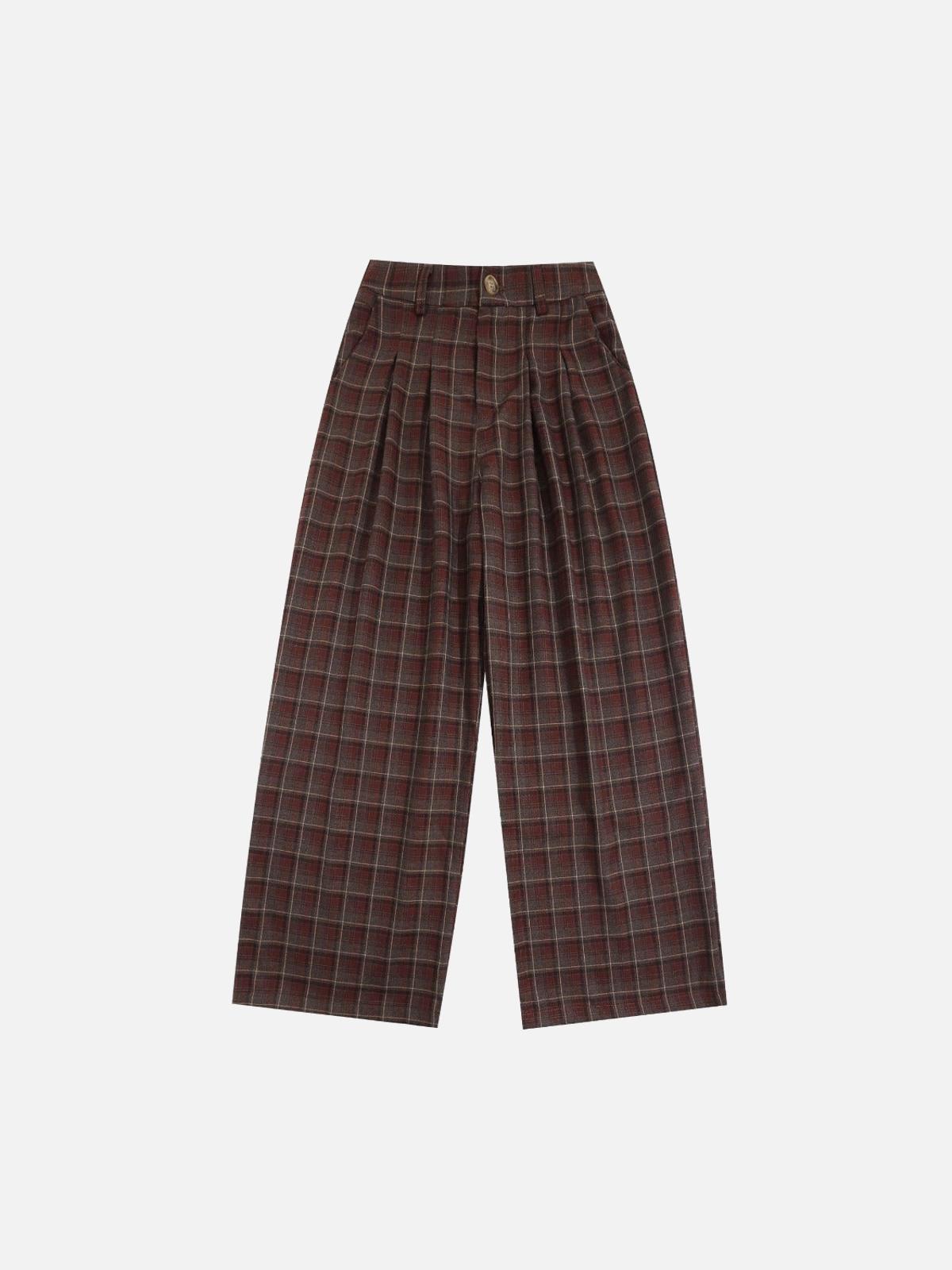 Concert Outfit Vintage Plaid Sweatpants