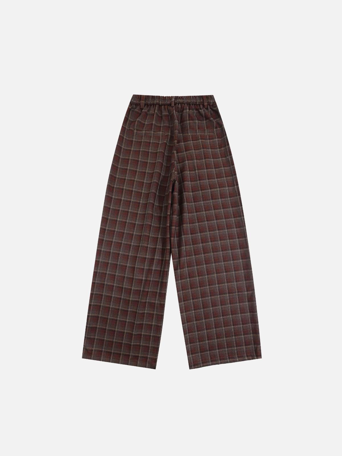 Concert Outfit Vintage Plaid Sweatpants