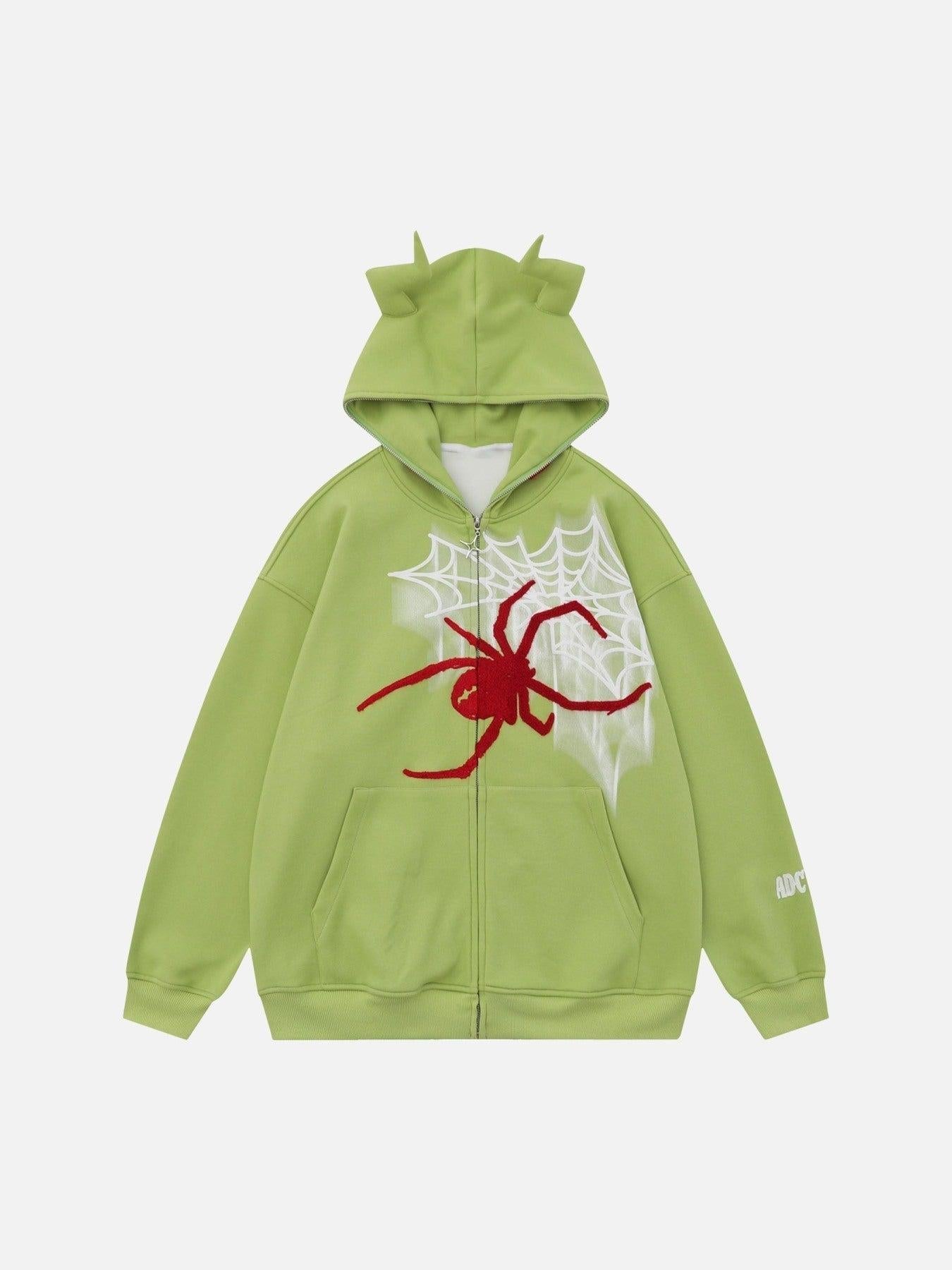 Concert Outfit Vintage Spider Hooded Sweatshirt