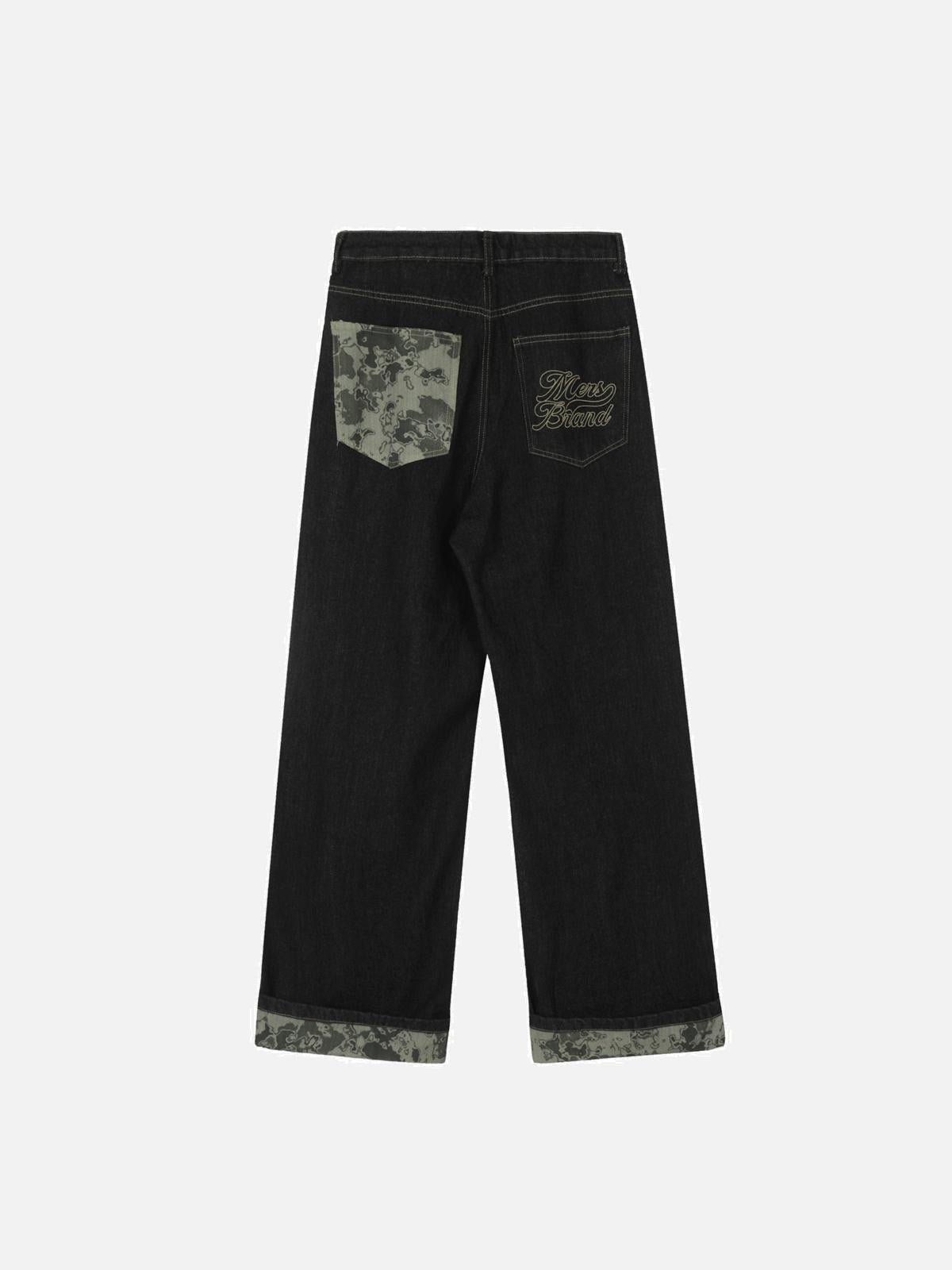 Concert Outfit Vintage Straight Leg Rolled Hem Jeans