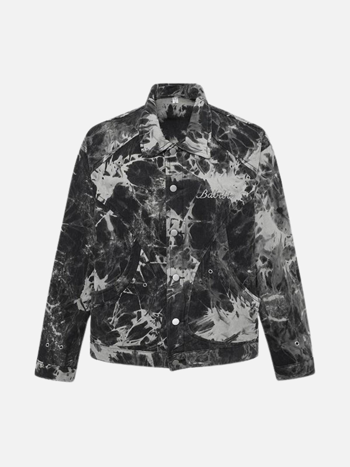 Concert Outfit Vintage Tie-Dye Denim Jacket