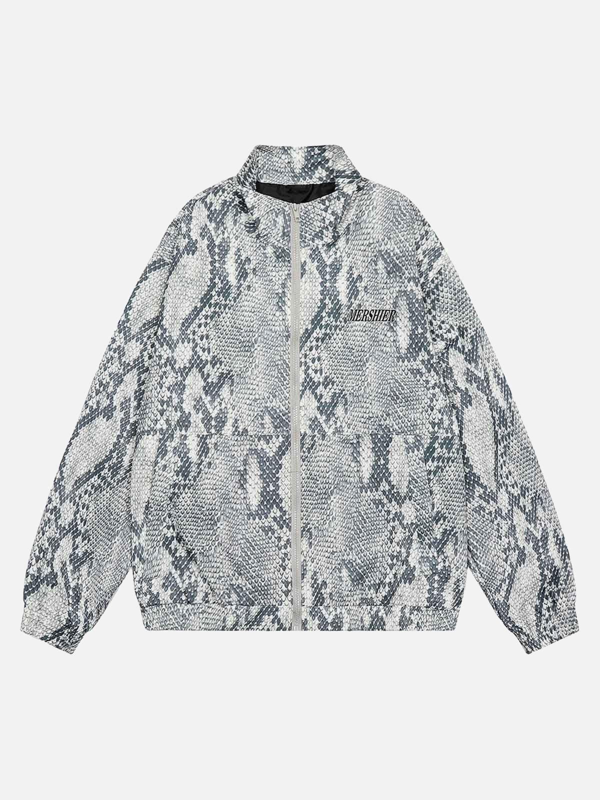 Concert Outfit Vintage Vibe Print Windbreaker Jacket