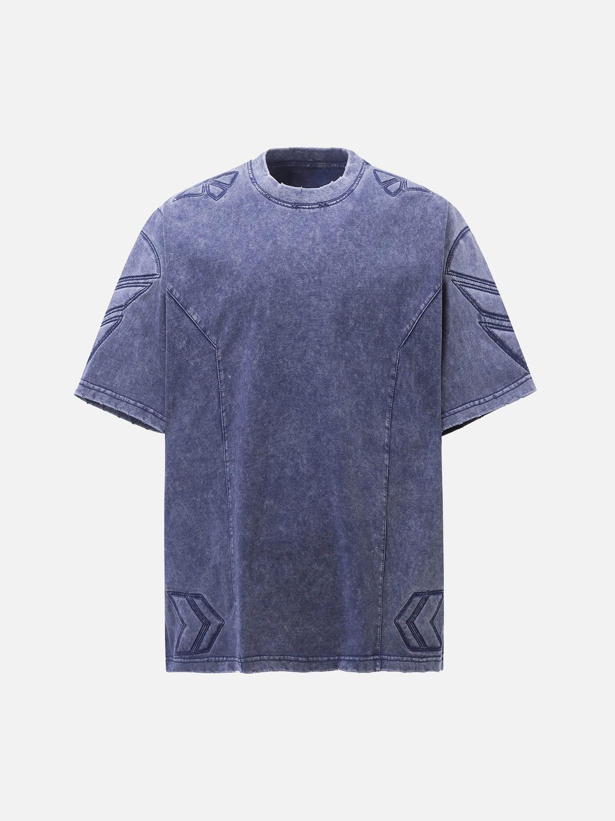 Concert Outfit Vintage Washed Crew Neck T-Shirt