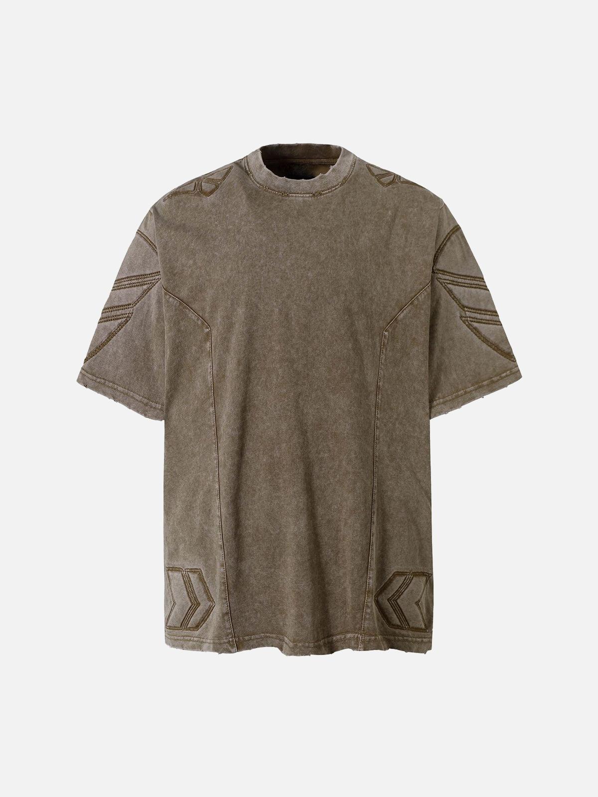 Concert Outfit Vintage Washed Crew Neck T-Shirt