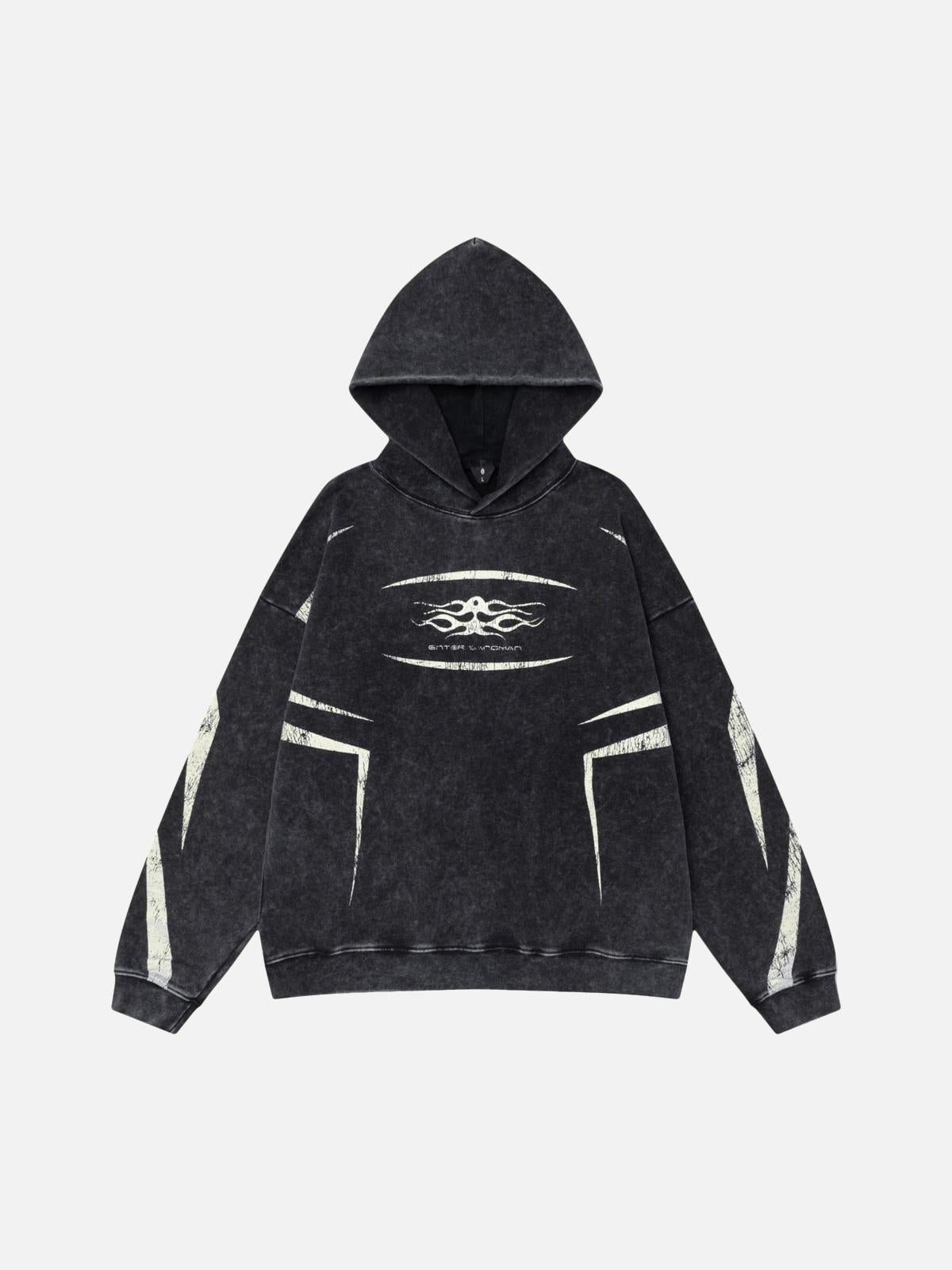 Concert Outfit Vintage Washed Distressed Hoodie