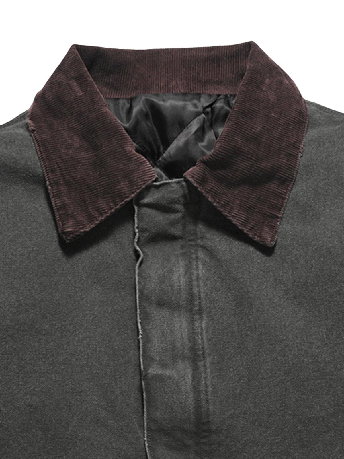 Concert Outfit Vintage Washed Distressed Quilted Work Jacket Concert Outfit Vintage Washed Distressed Quilted Work Jacket